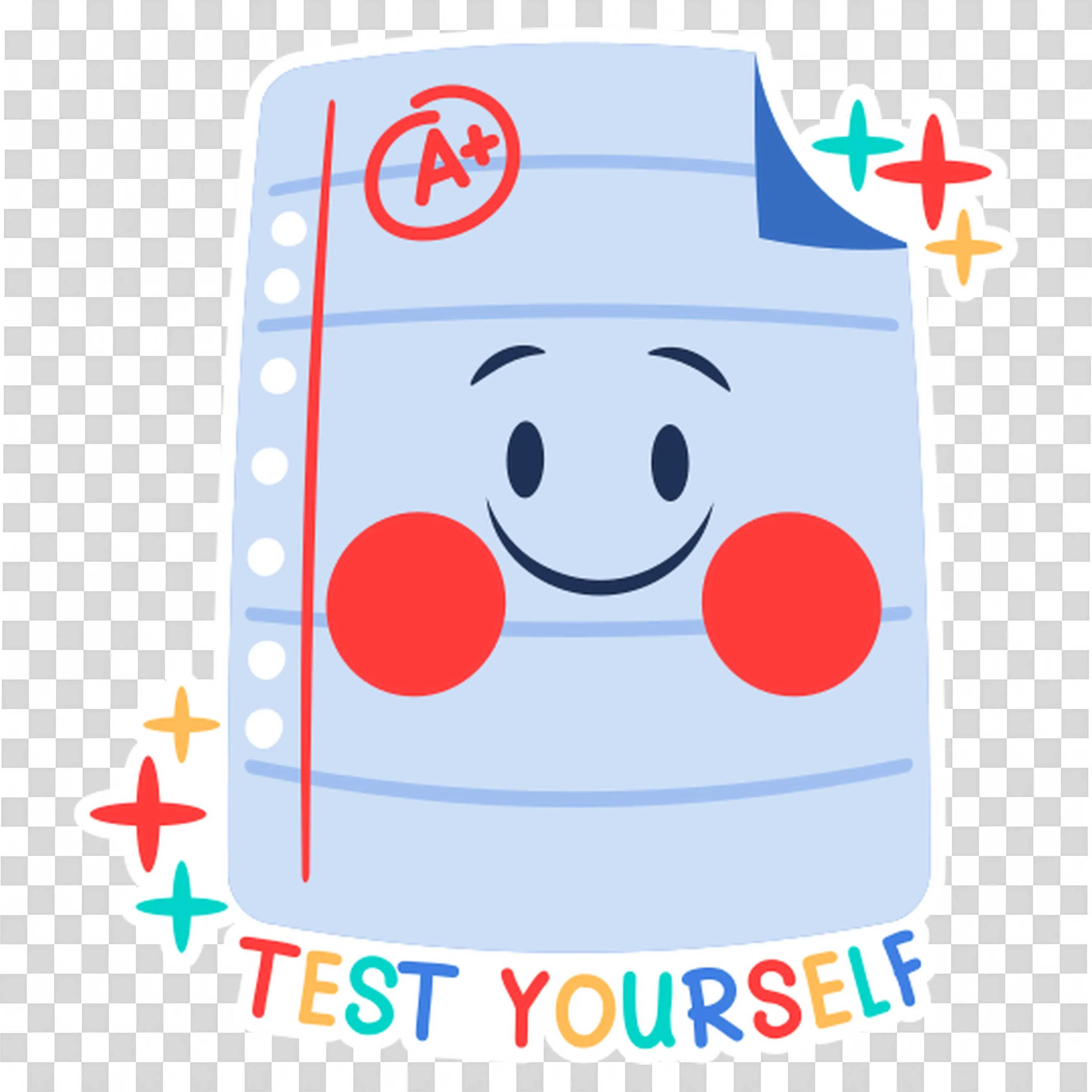 Quiz Paper Tests Student Progress with a Smile Png Download