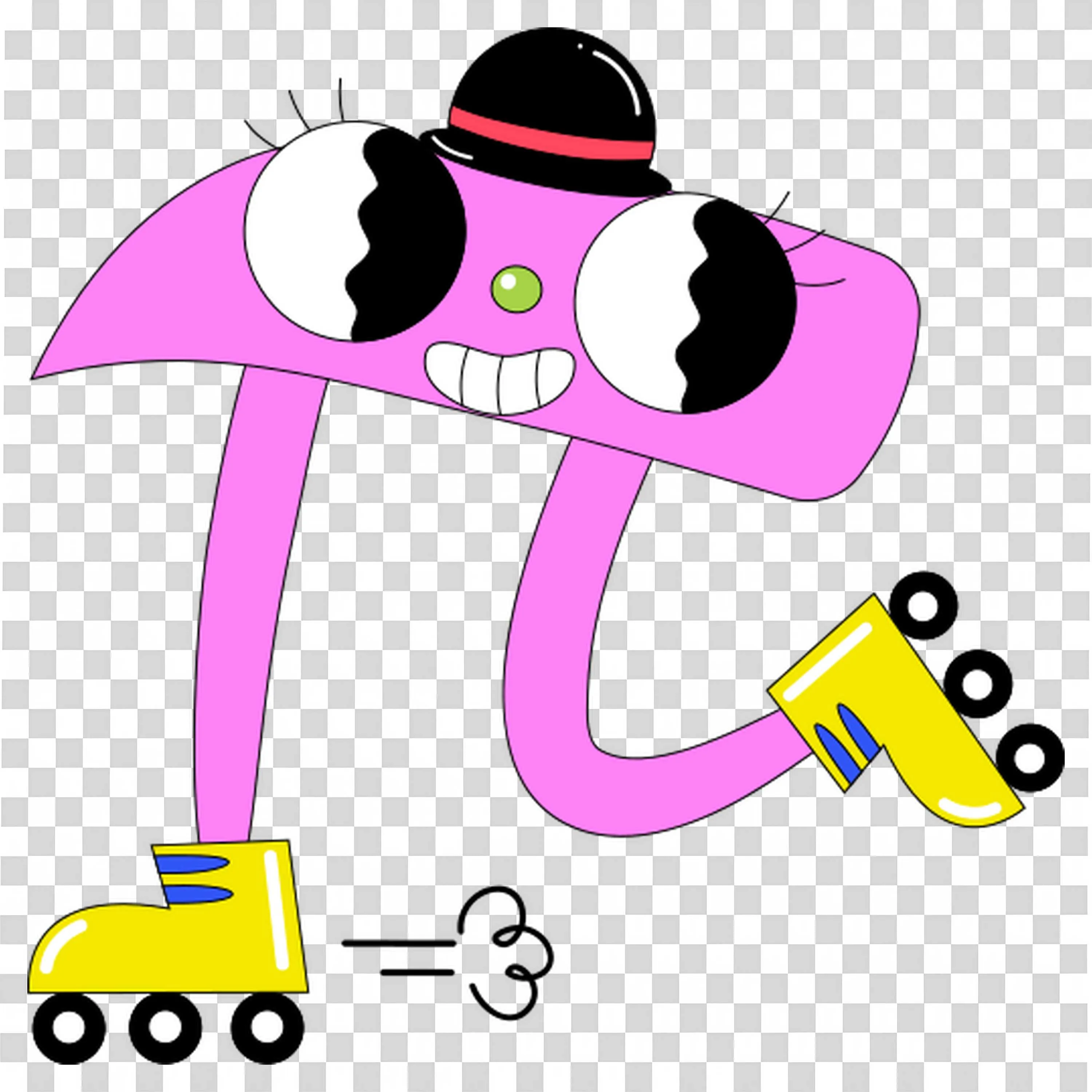 Roller Skating Student Reads While Staying Active Free Png