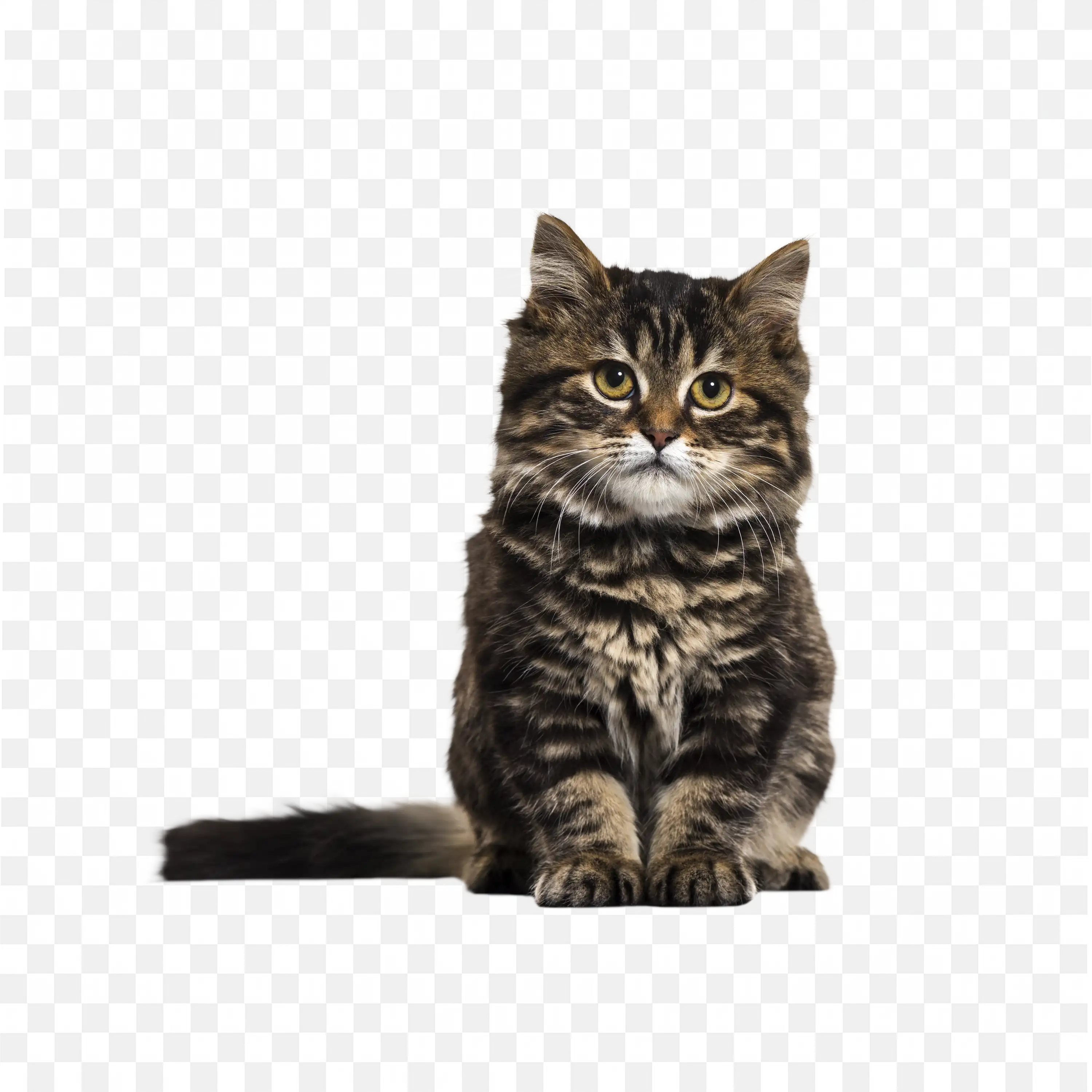 Serious Cat PNG Pet Animal Feline Clip Design Sitting Art