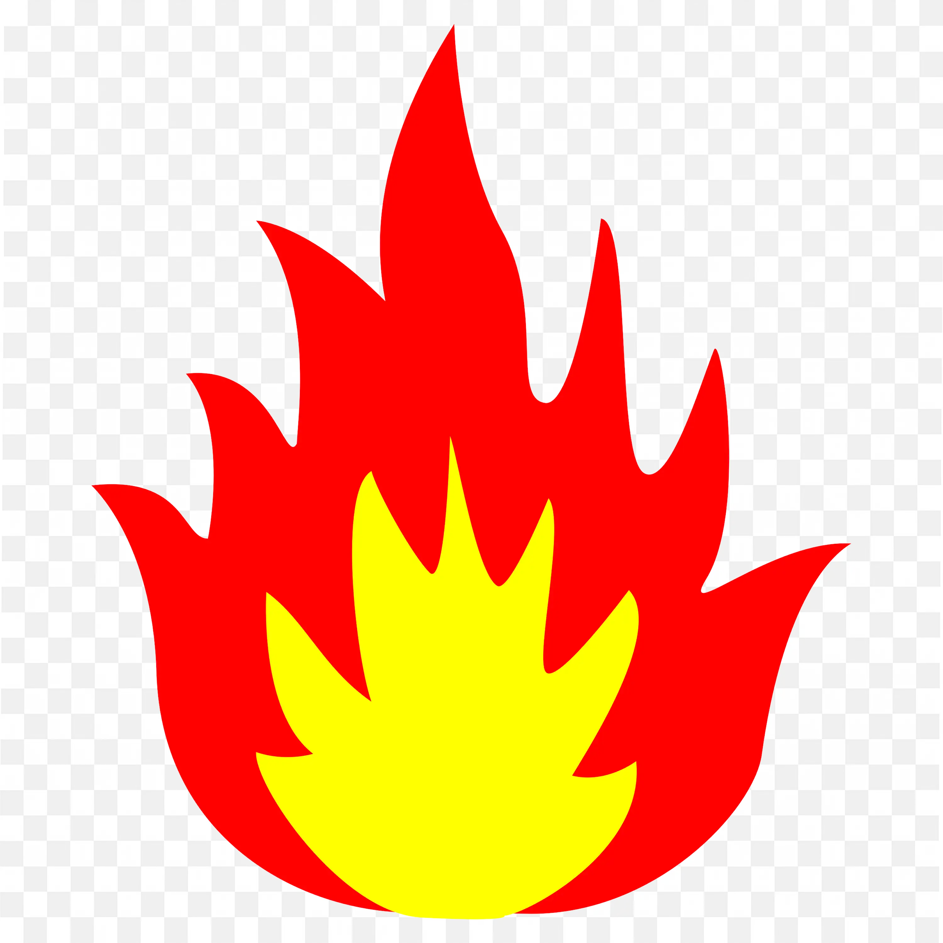 Simple Fire Icon PNG Cartoon Flame Image Free Download