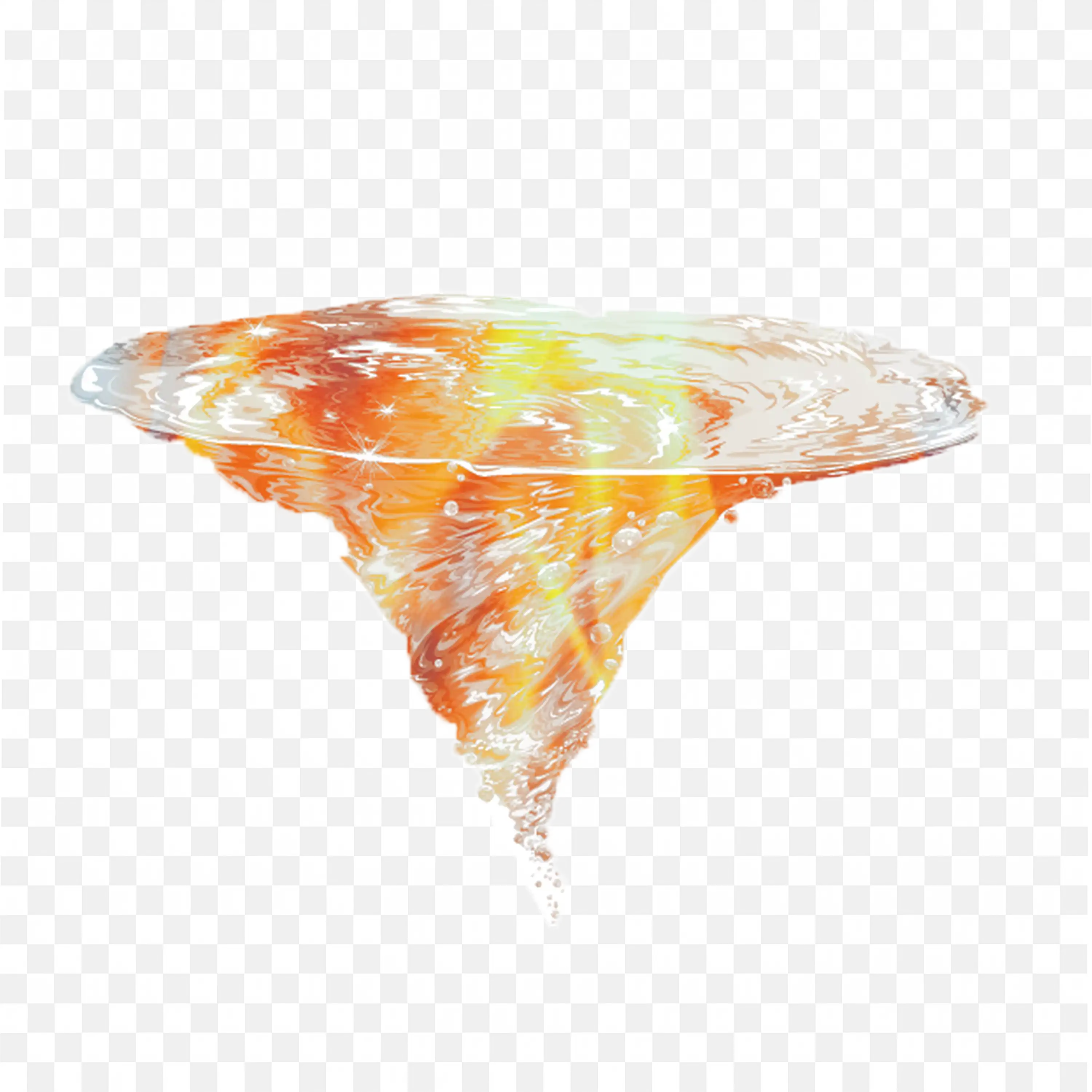 Slice of Pepperoni Pizza Floating Transparent PNG