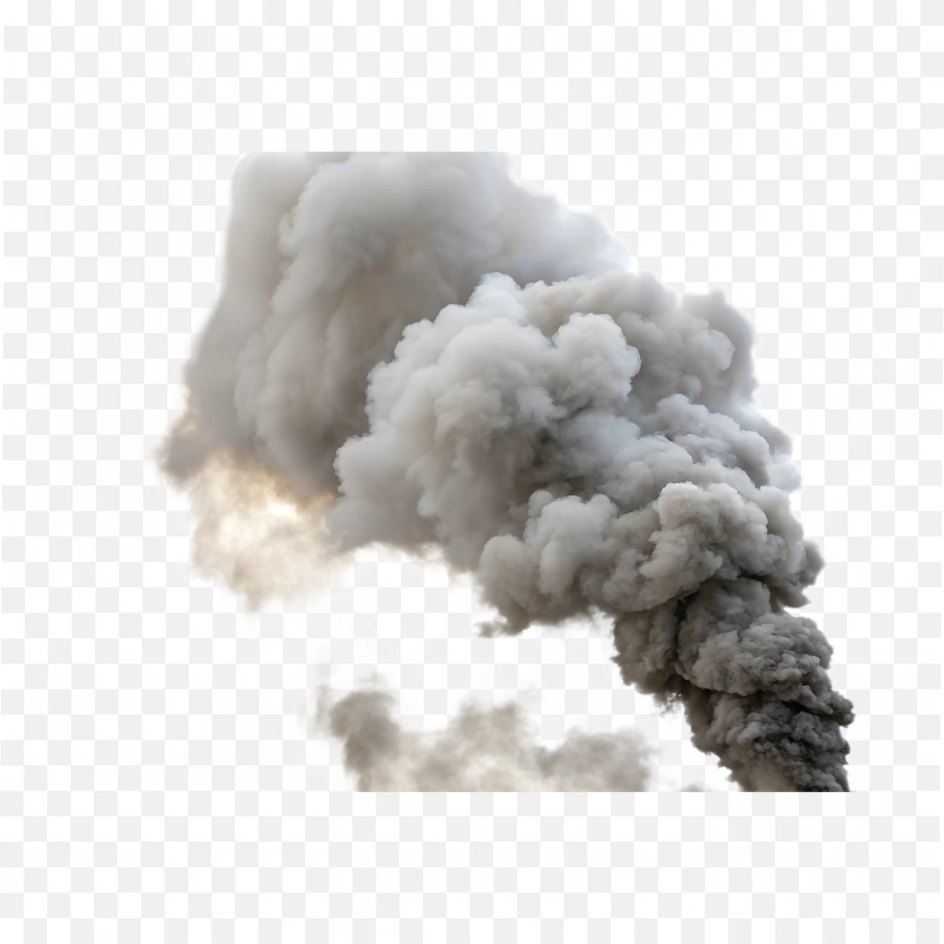 Smoke Cloud PNG Nature Clip Art Gray Smoke Rising Isolated