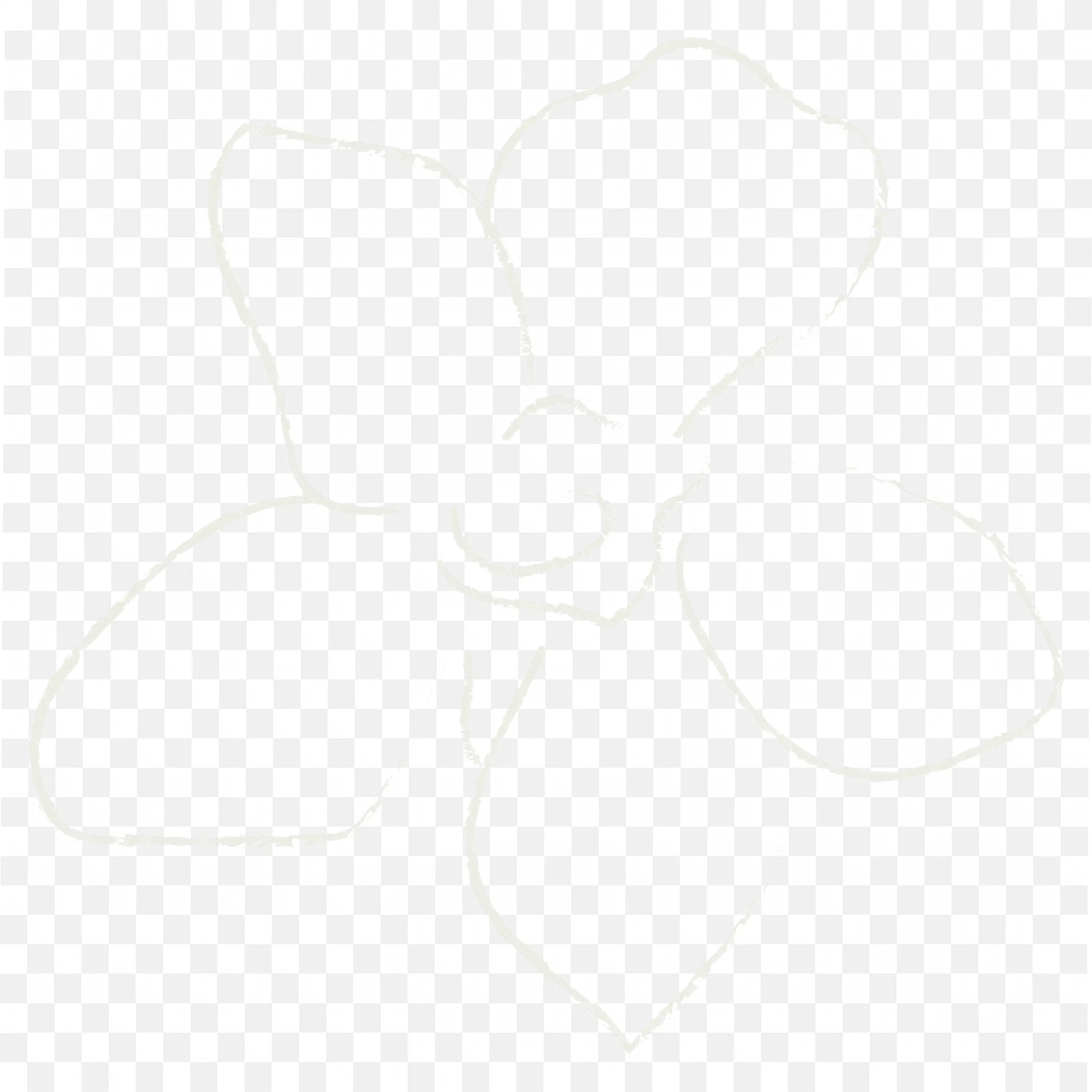 Soft Petal Botanical Line Drawing Simple Flower Illustration