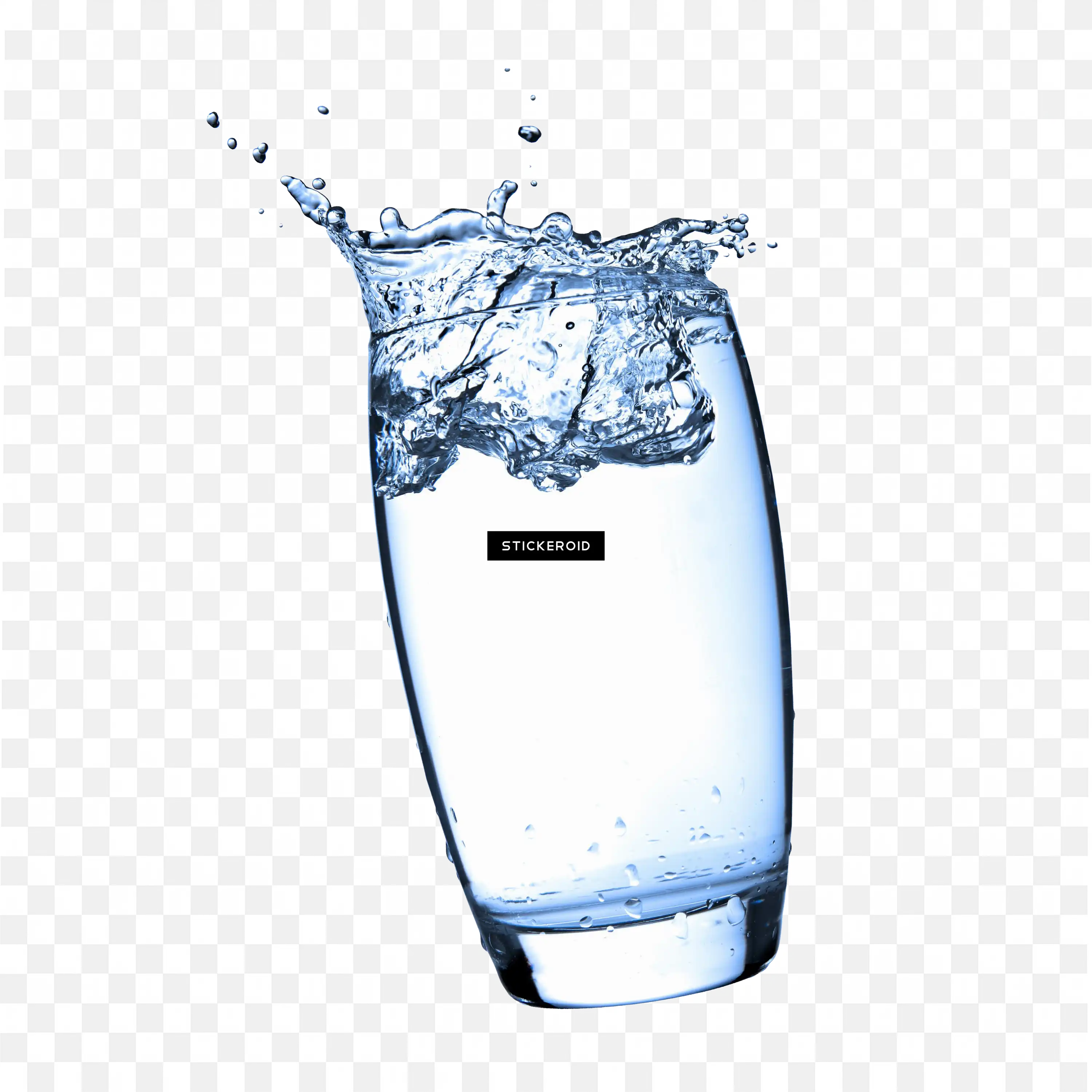 Splashing Water Bottle Transparent Cool Drink PNG