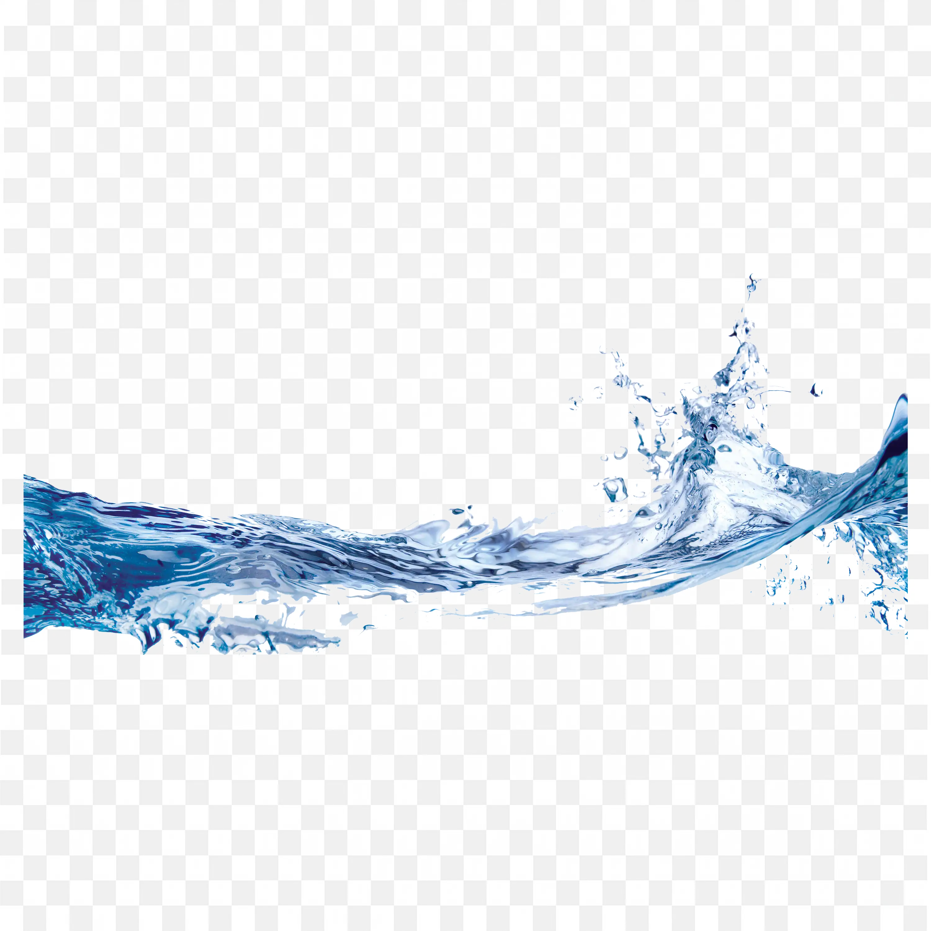 Splashing Water Wave Transparent Nature Effect PNG File