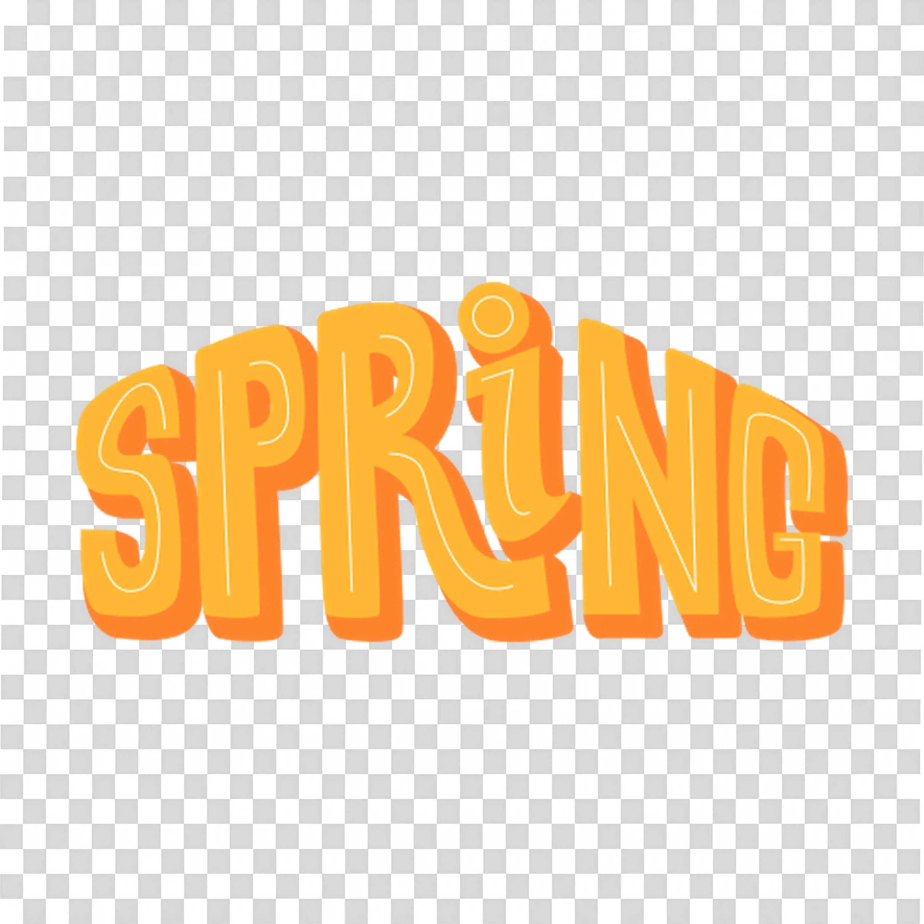 Spring Typography Glows with Seasonal Energy PNGImage