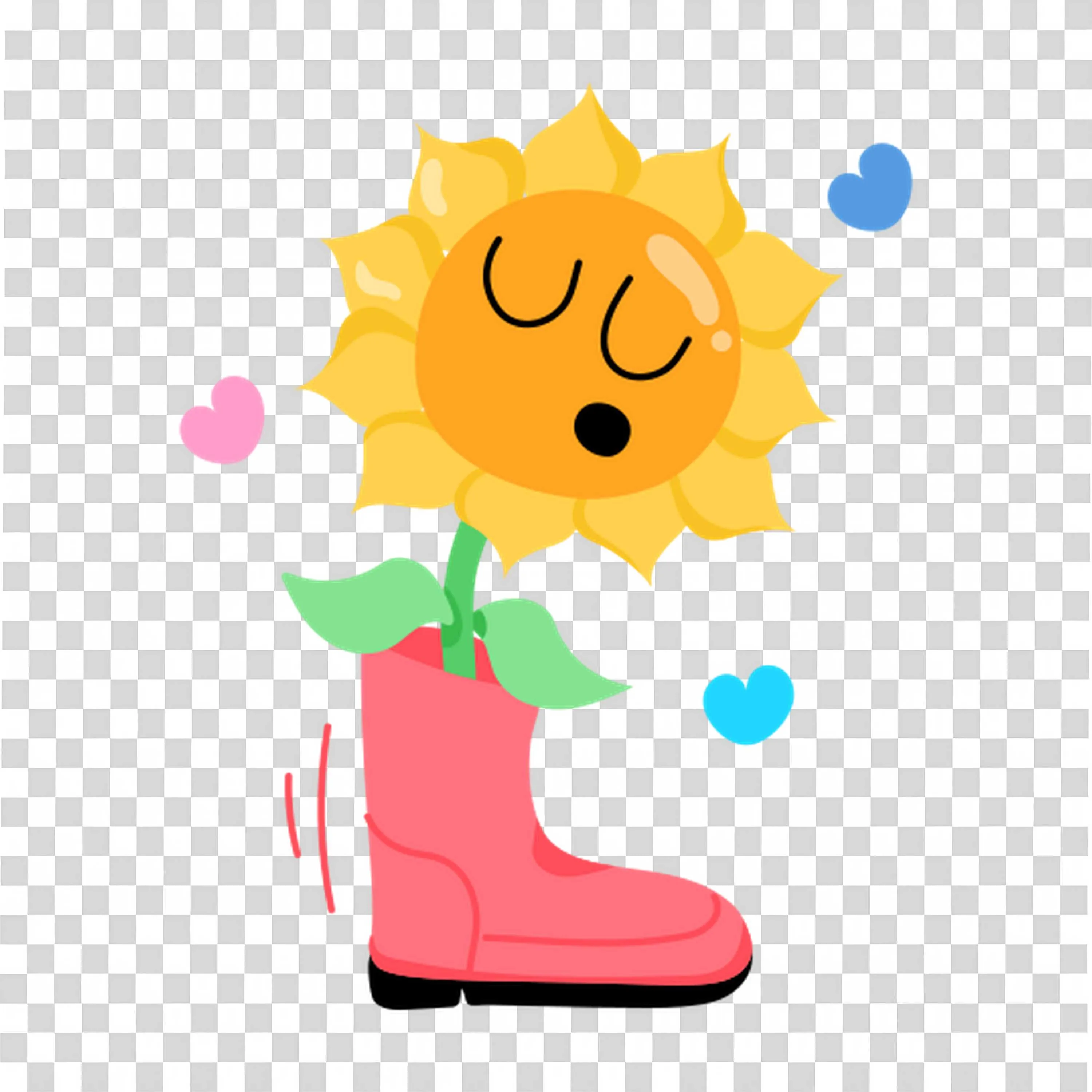 Sunflower in Boot Shares Sunshine and Smiles PNGDownload