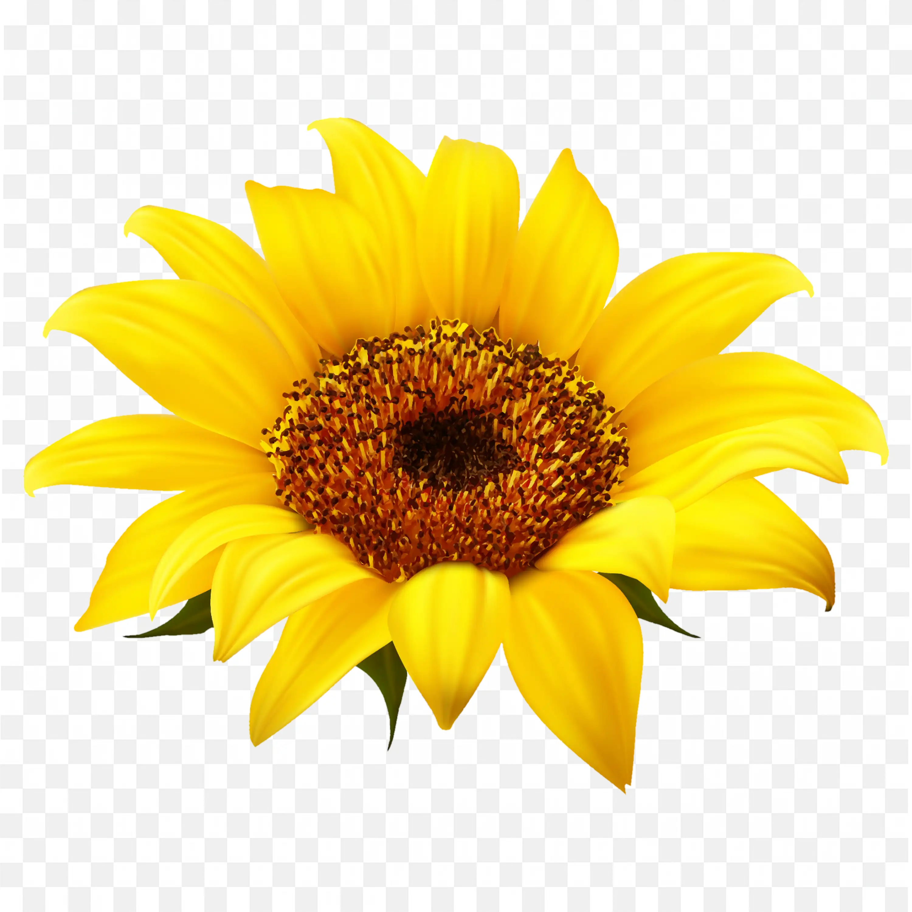 Sunflower PNG Yellow Bloom Nature Clip Art Isolated Art