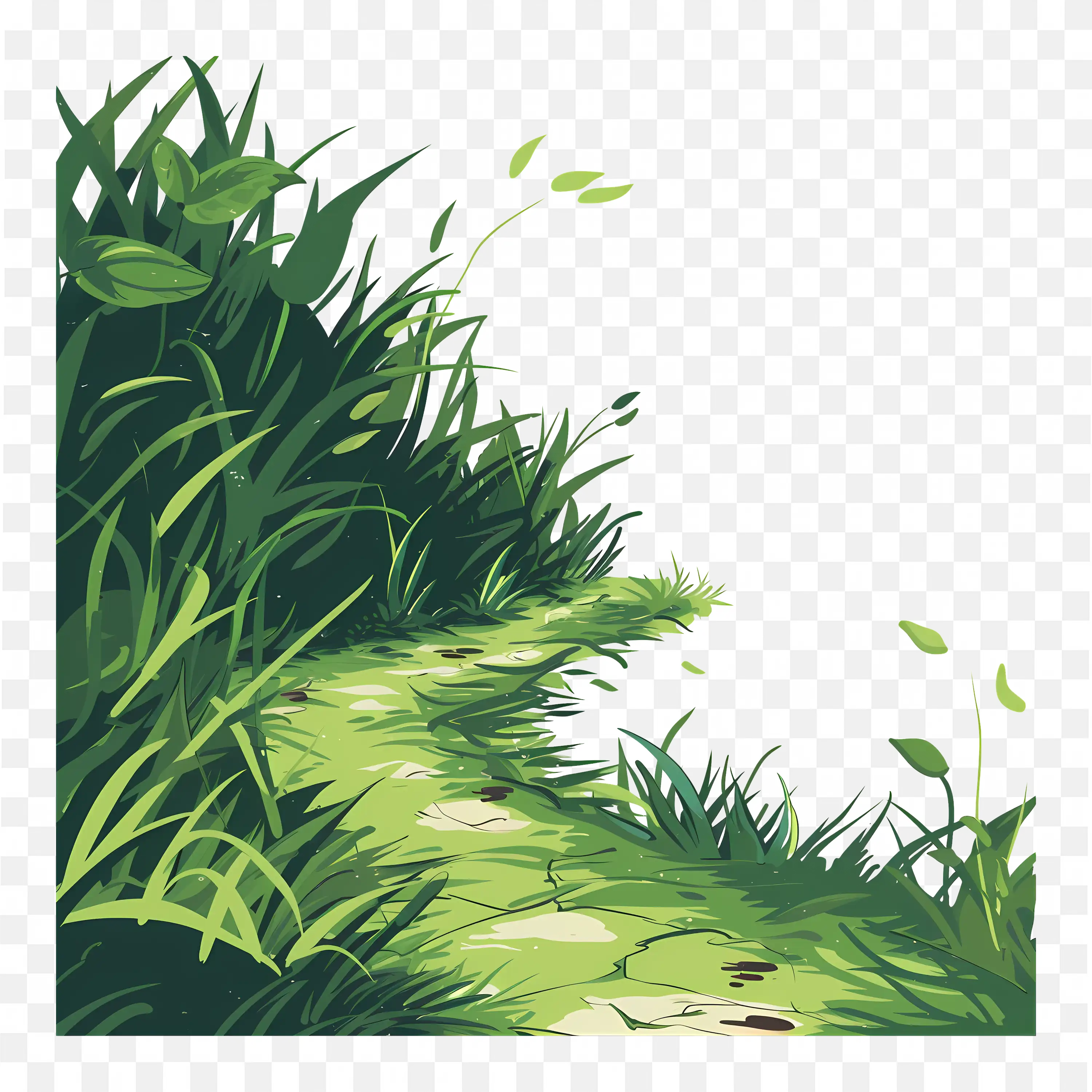 Tall Grass PNG Nature Clip Art Green Plant Lawn Leaves