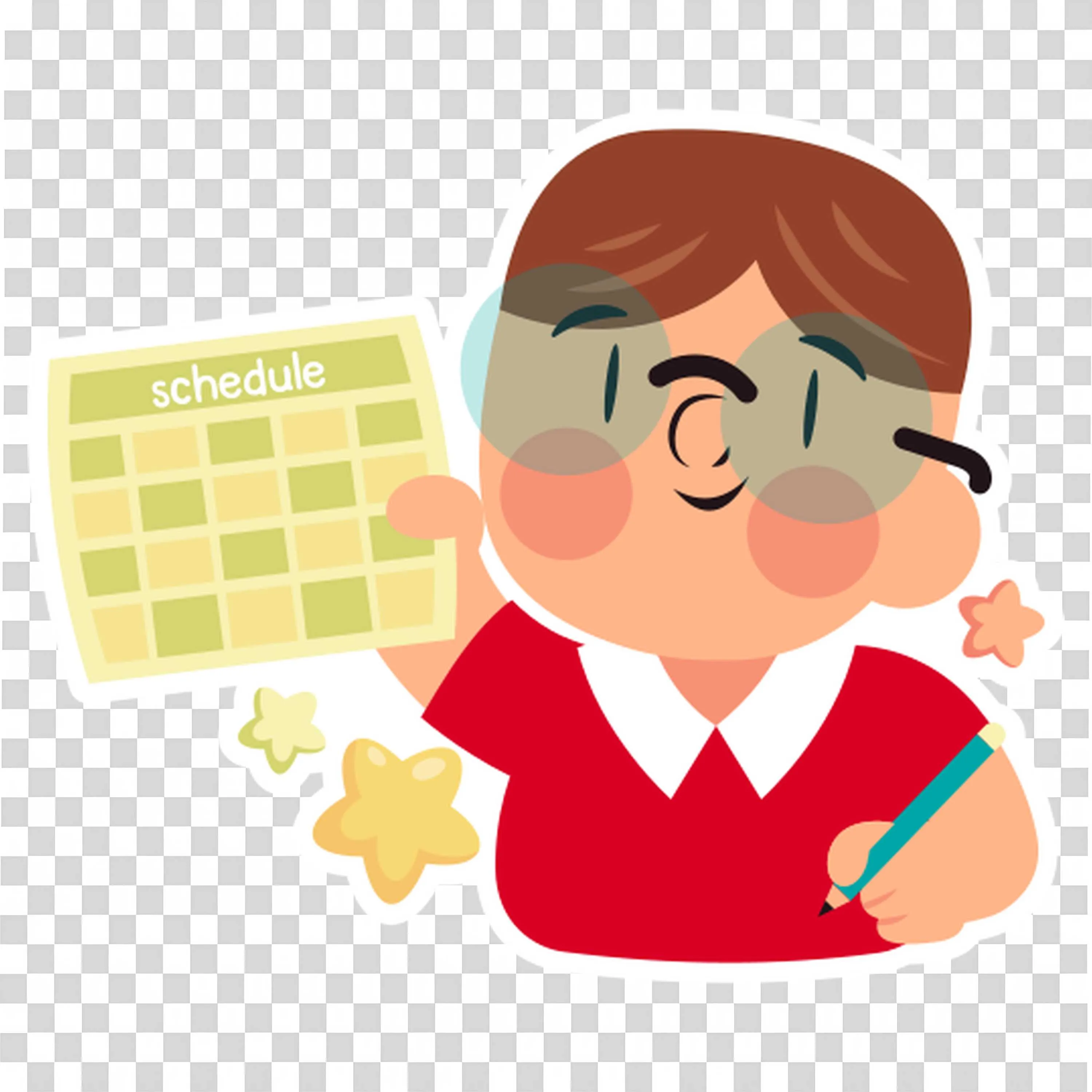 Teacher in Red Top Holding Book and ExplAIning in Classroom