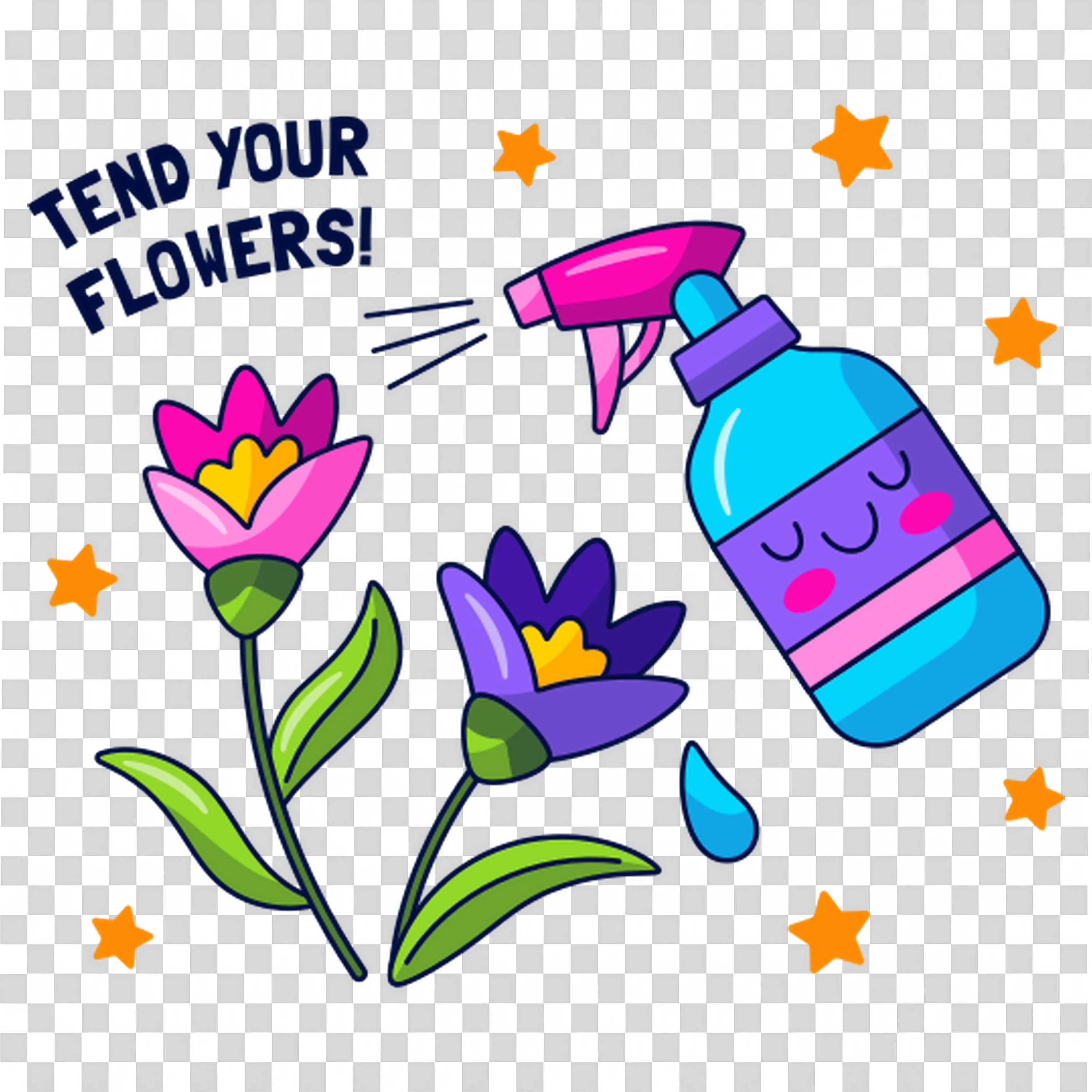 Tend Your Flowers Reminds Us To Care Daily Free Download