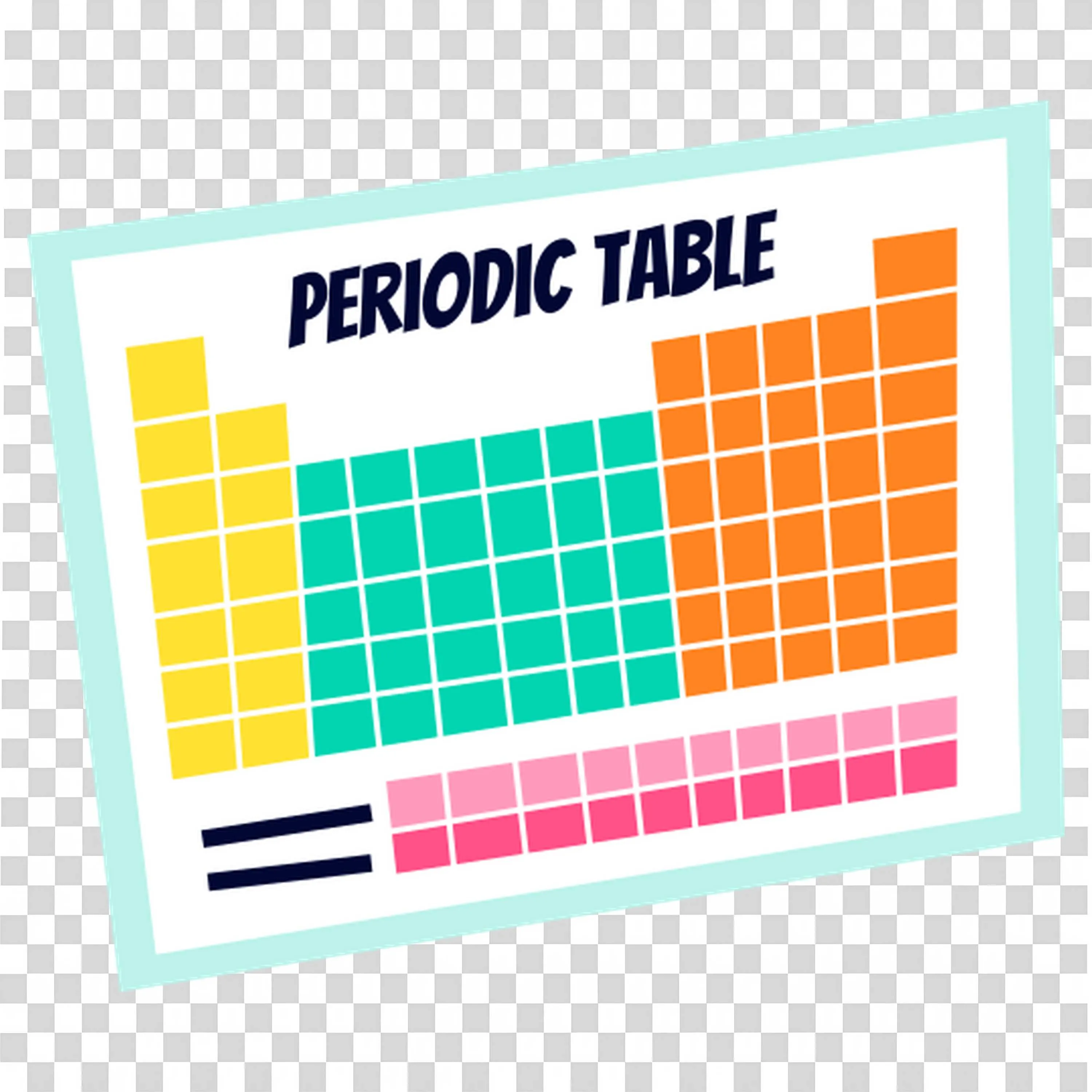 Vibrant Periodic Table Chart for Classroom Science Use