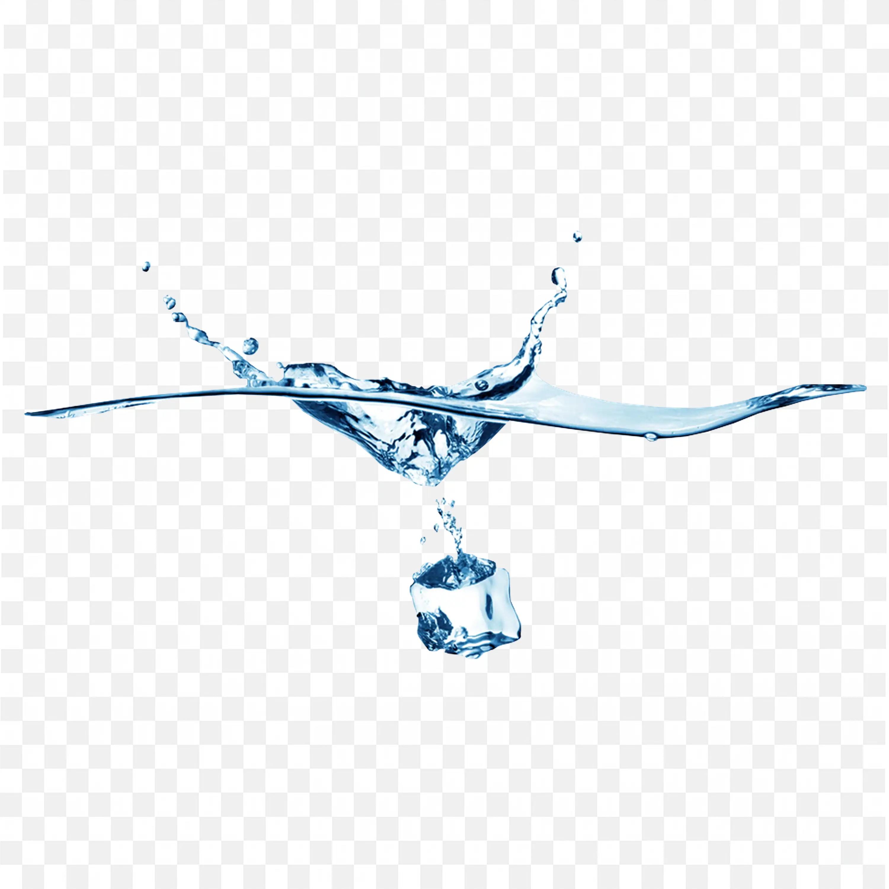 Water Droplet Splash Hitting Surface Transparent Art Download