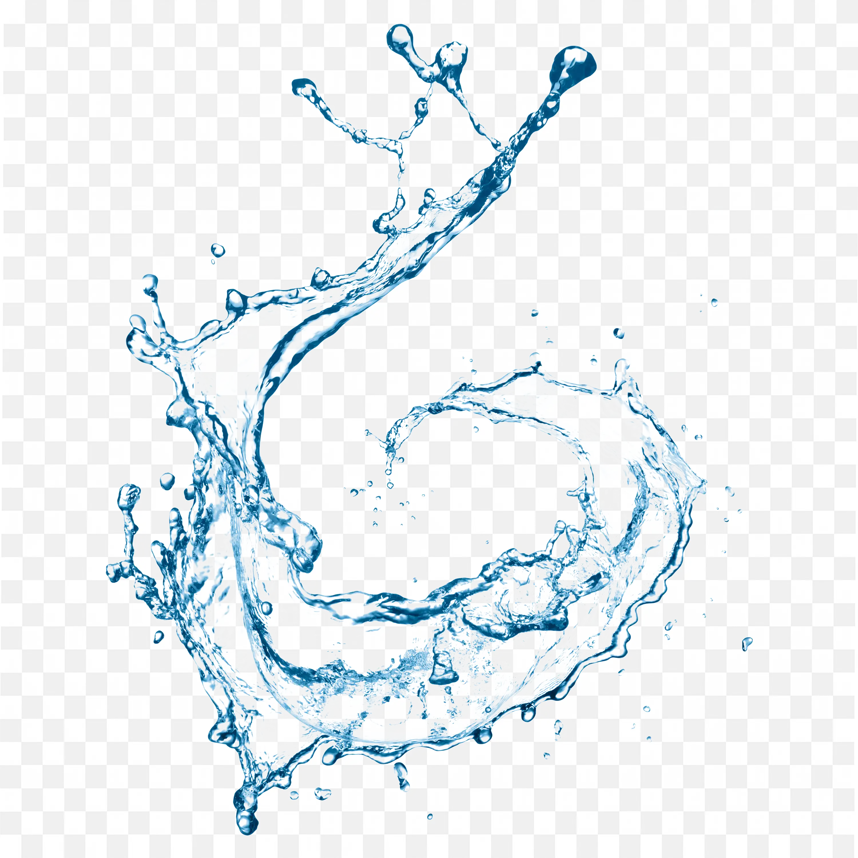 Whirling Water Swirl in Motion Transparent PNG File