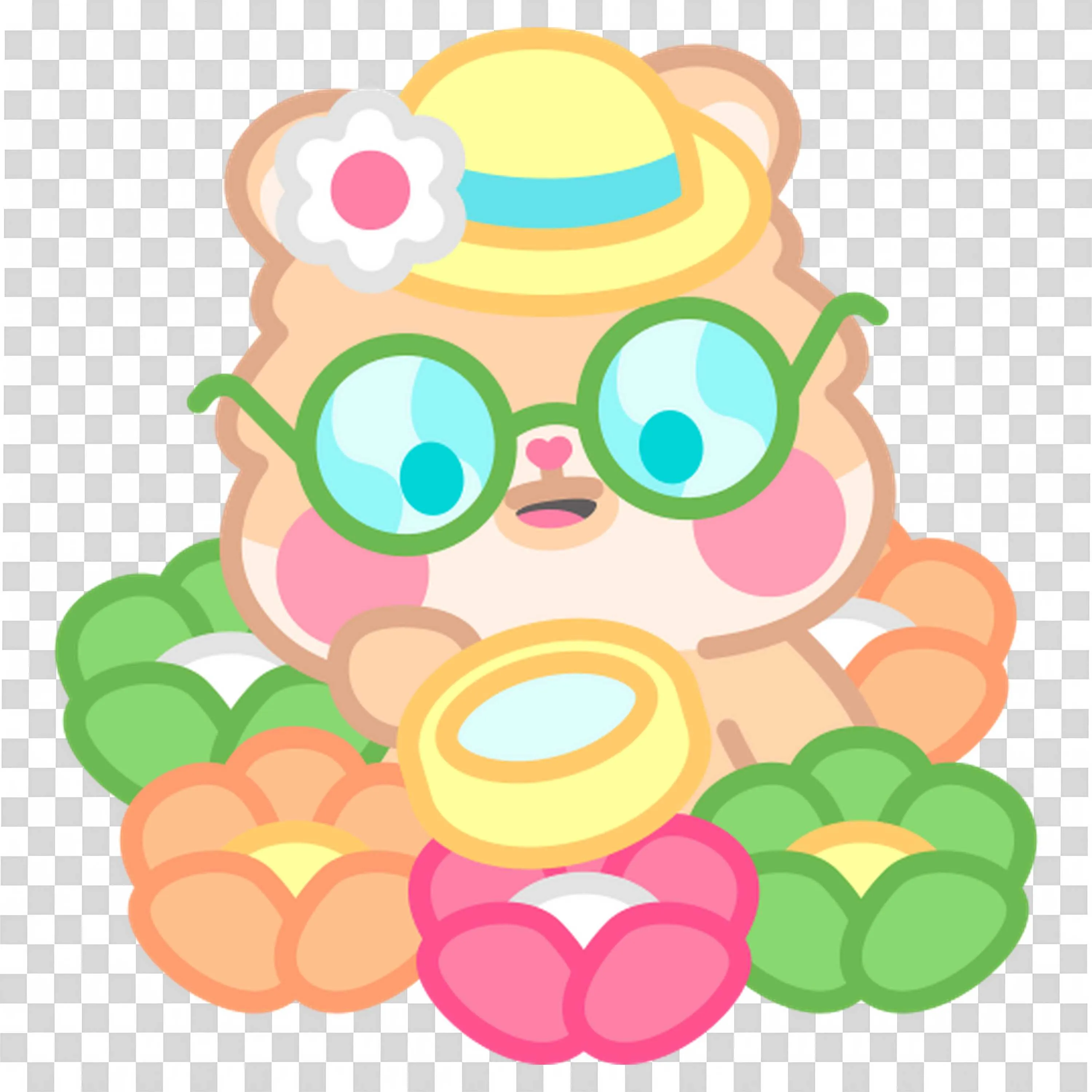 Zen Figure Surrounded By Flowers Radiates Calm Free PNG