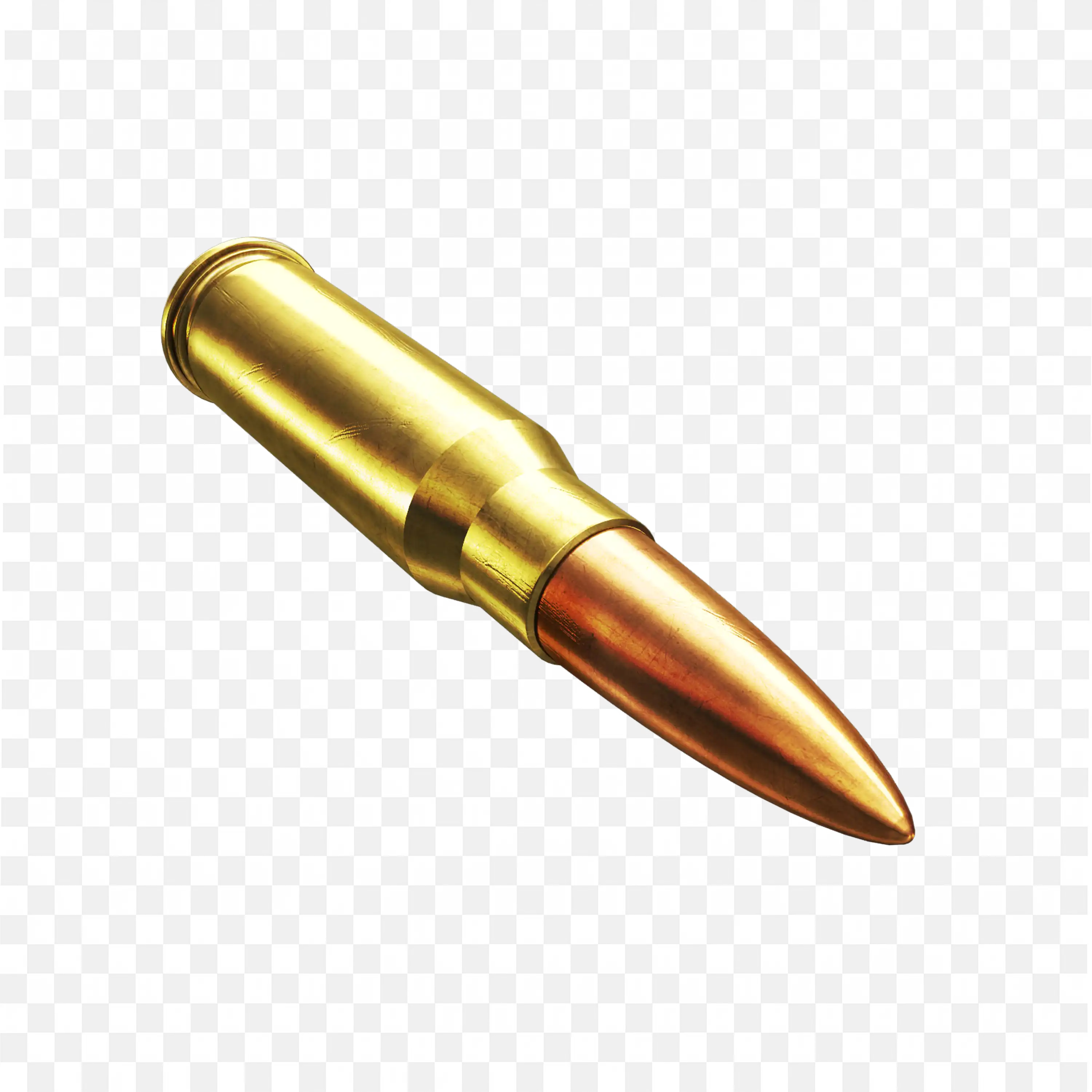 .270 Winchester Cartridge Ammunition PNG Transparent Background