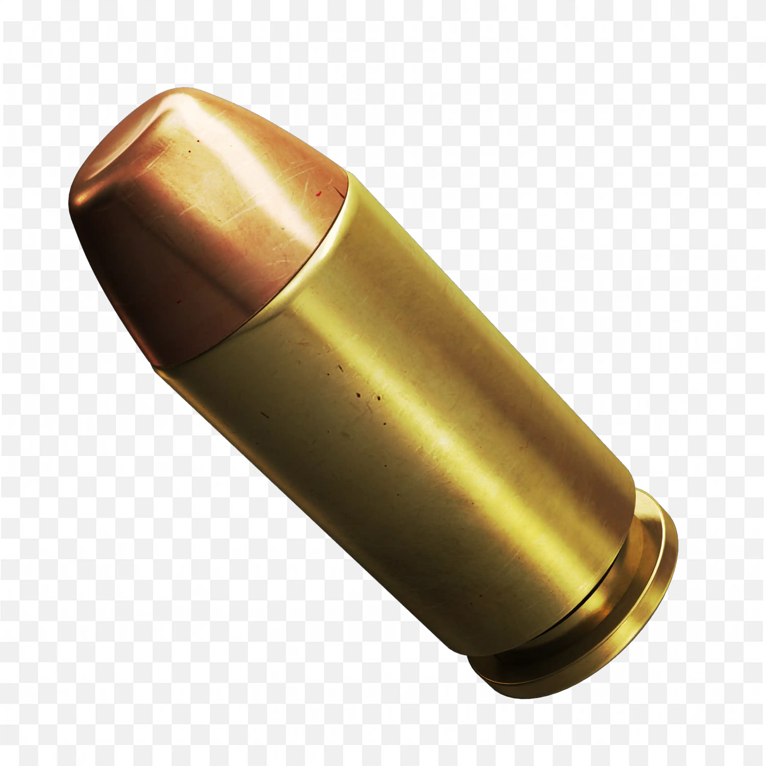 9mm Luger Cartridge  Ammunition PNG Transparent Background