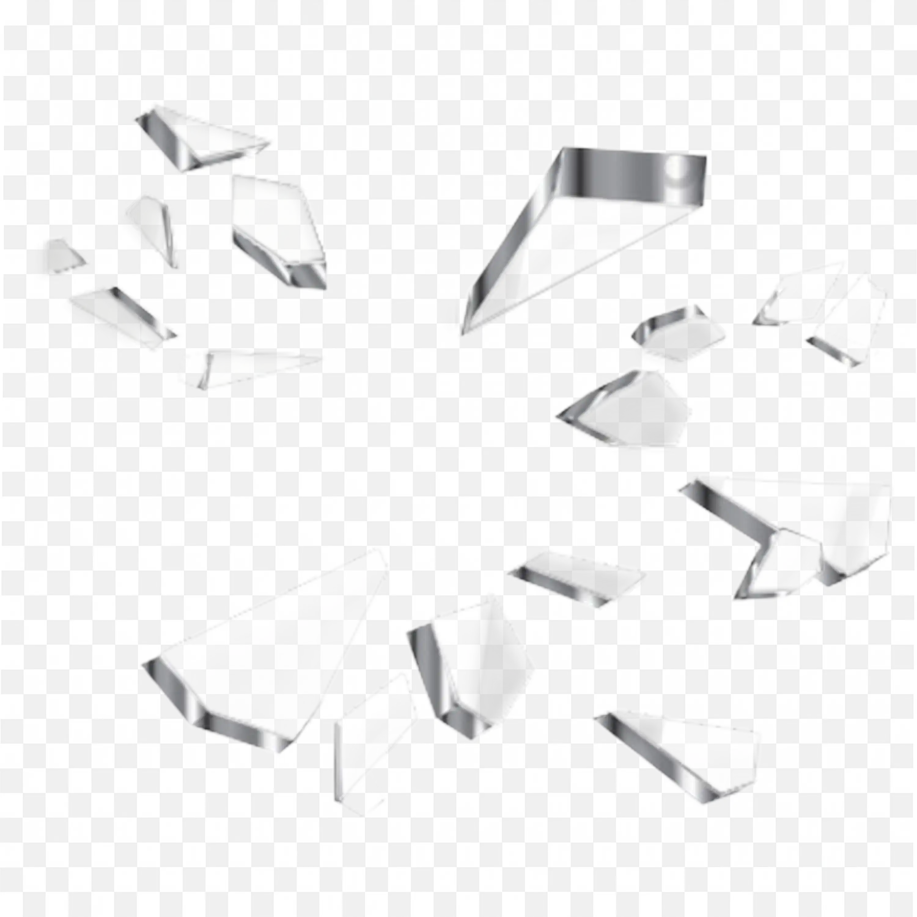 Broken Glass Shards PNG Transparent Free Download