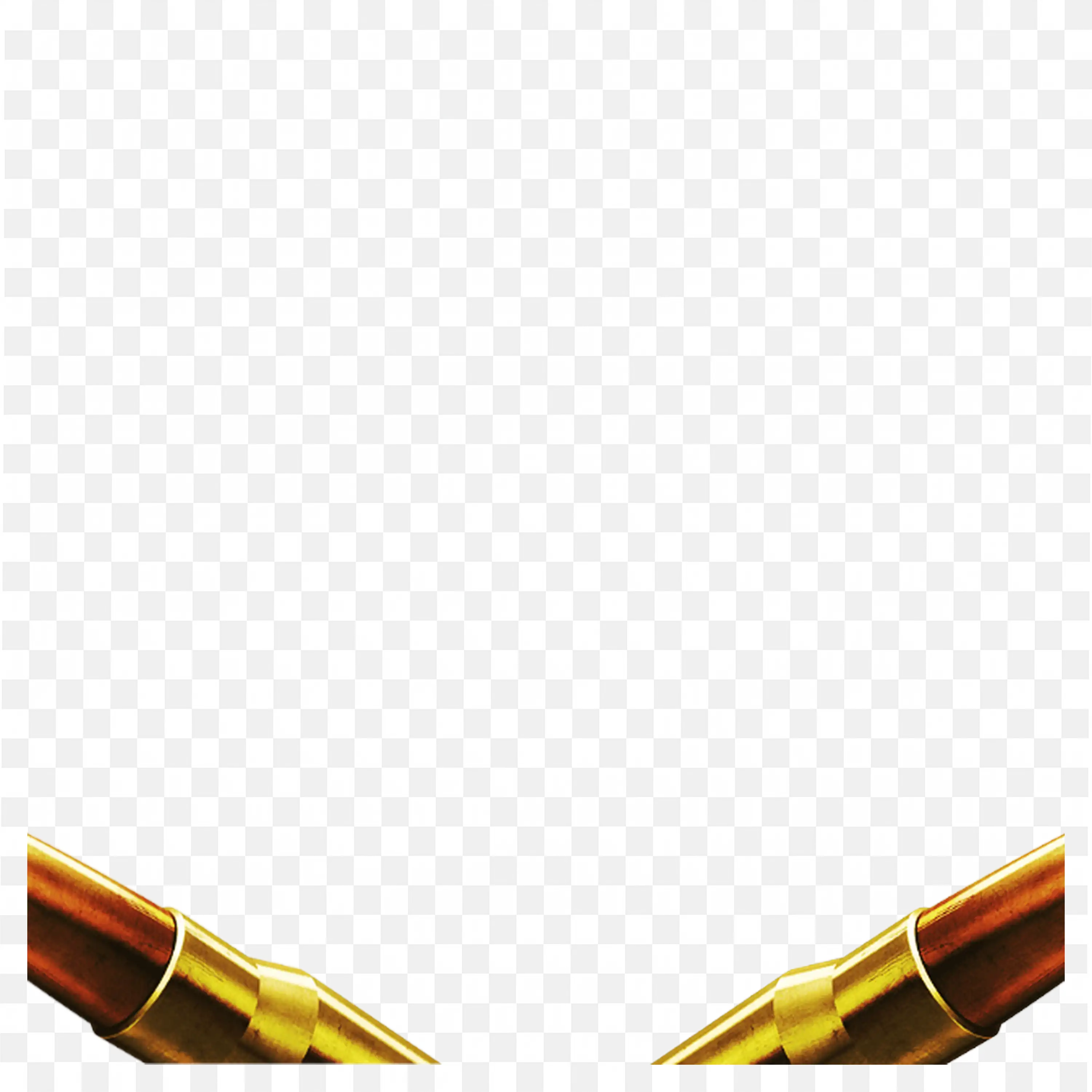 Golden Bullet PNG Transparent Background Art Download