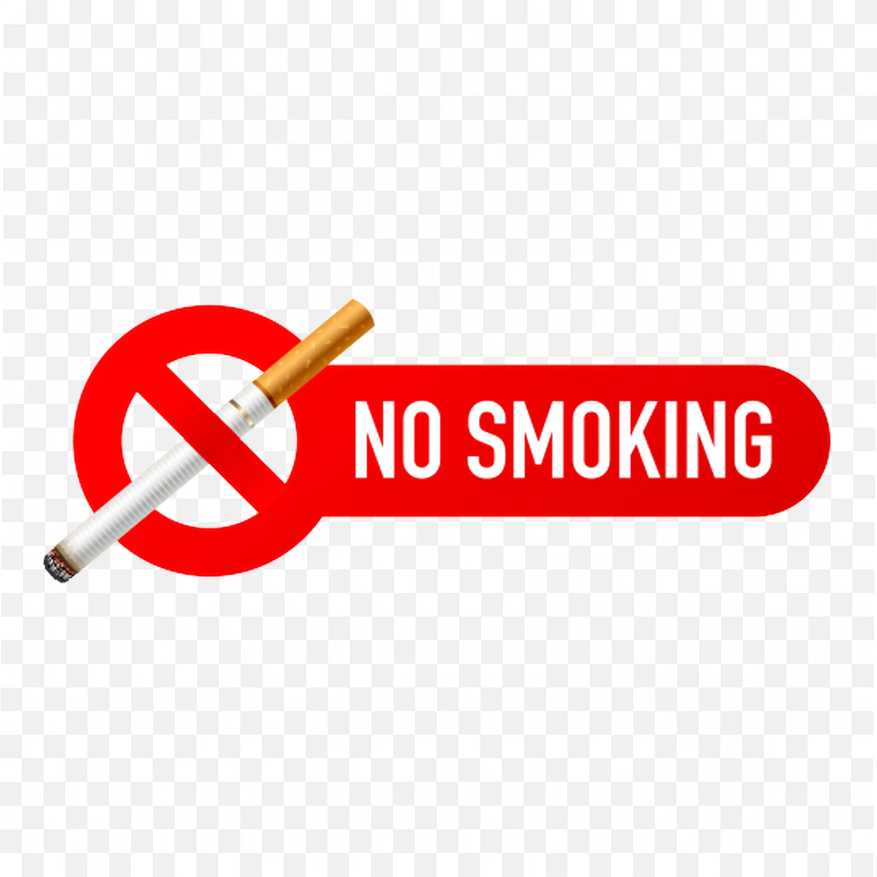 No Smoking Warning PNG Sign for Public Area Safety Use