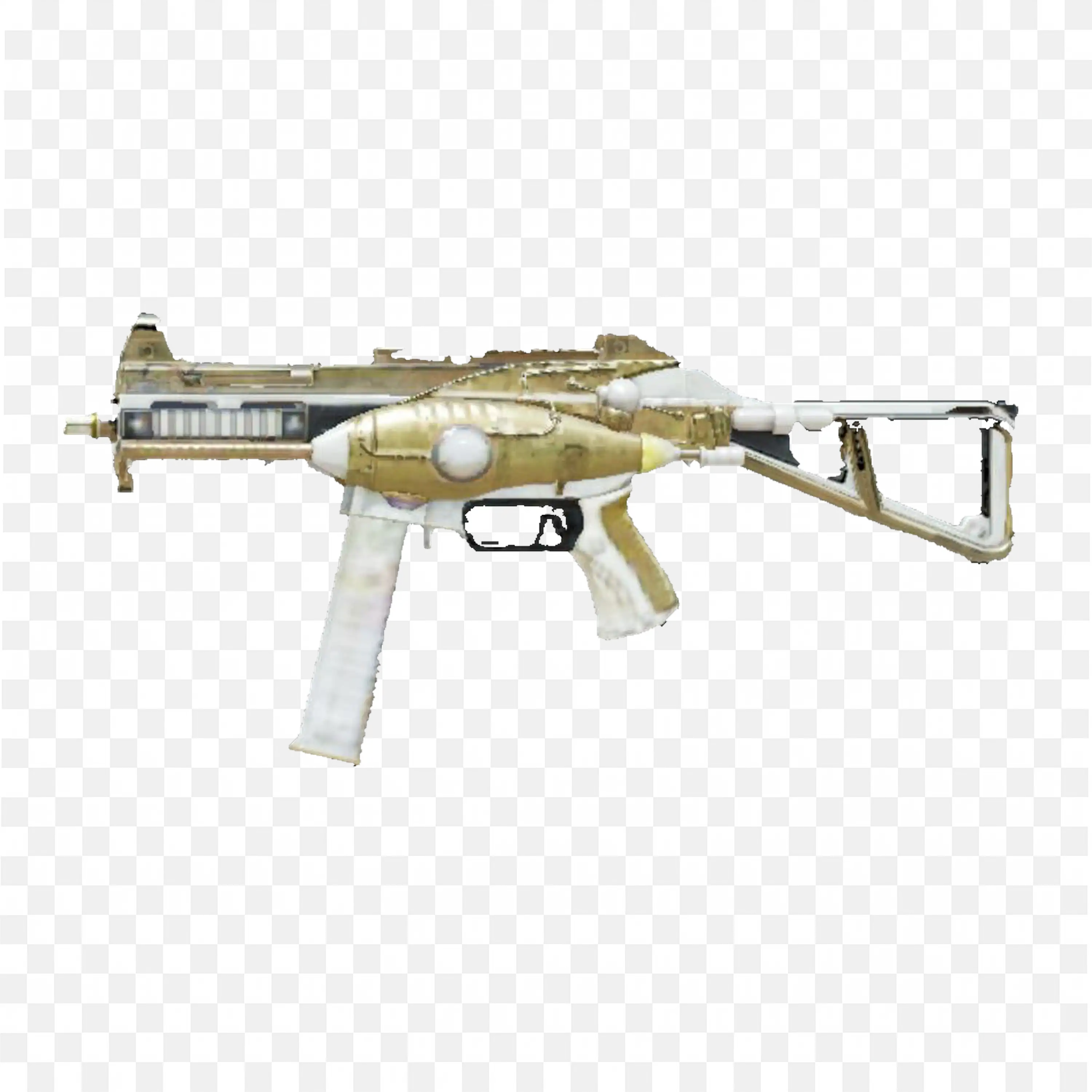 Platinum Ripper UMP45 Skin PUBG Mobile Gun Art PNG