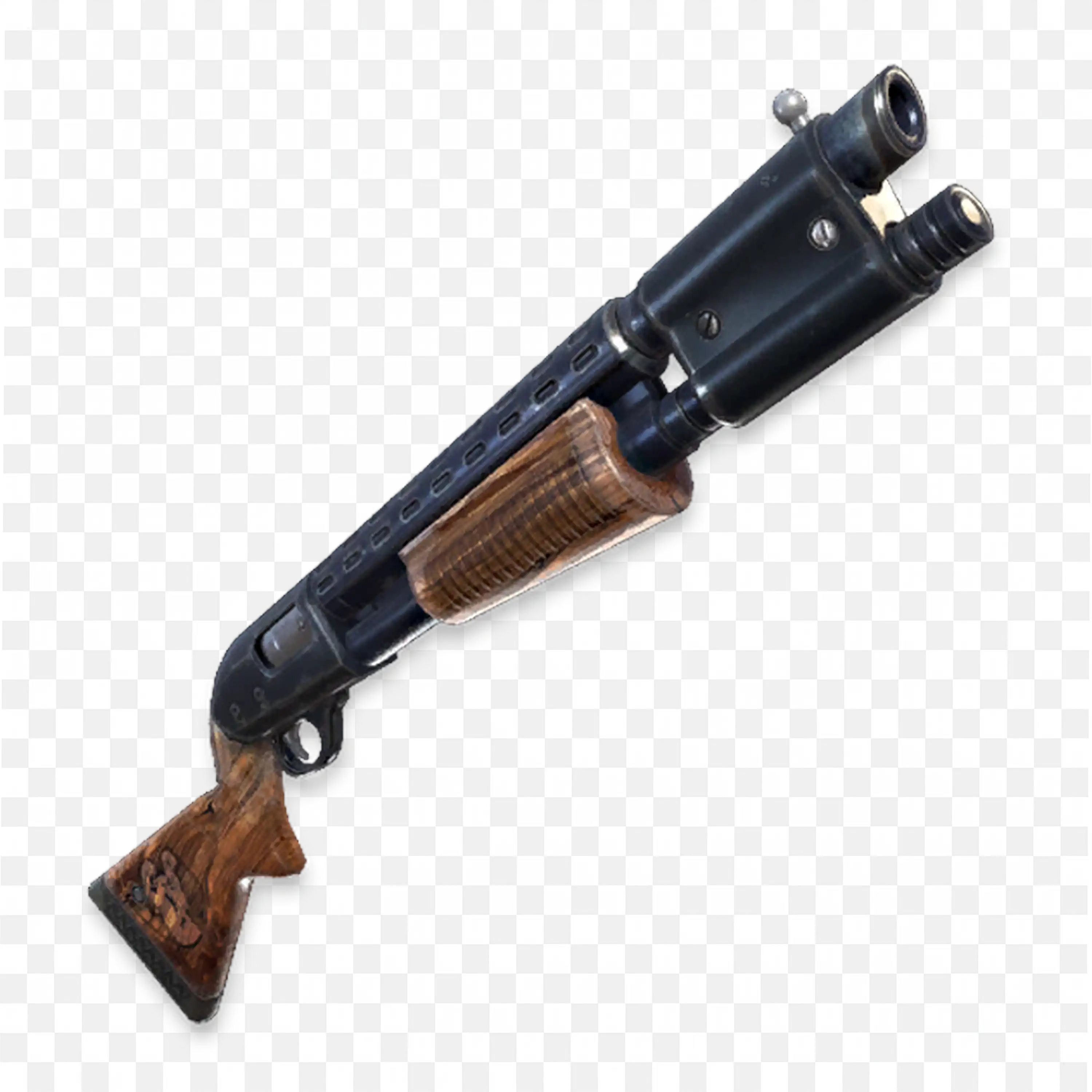 Pump Shotgun Fortnite PNG Art Side View Transparent