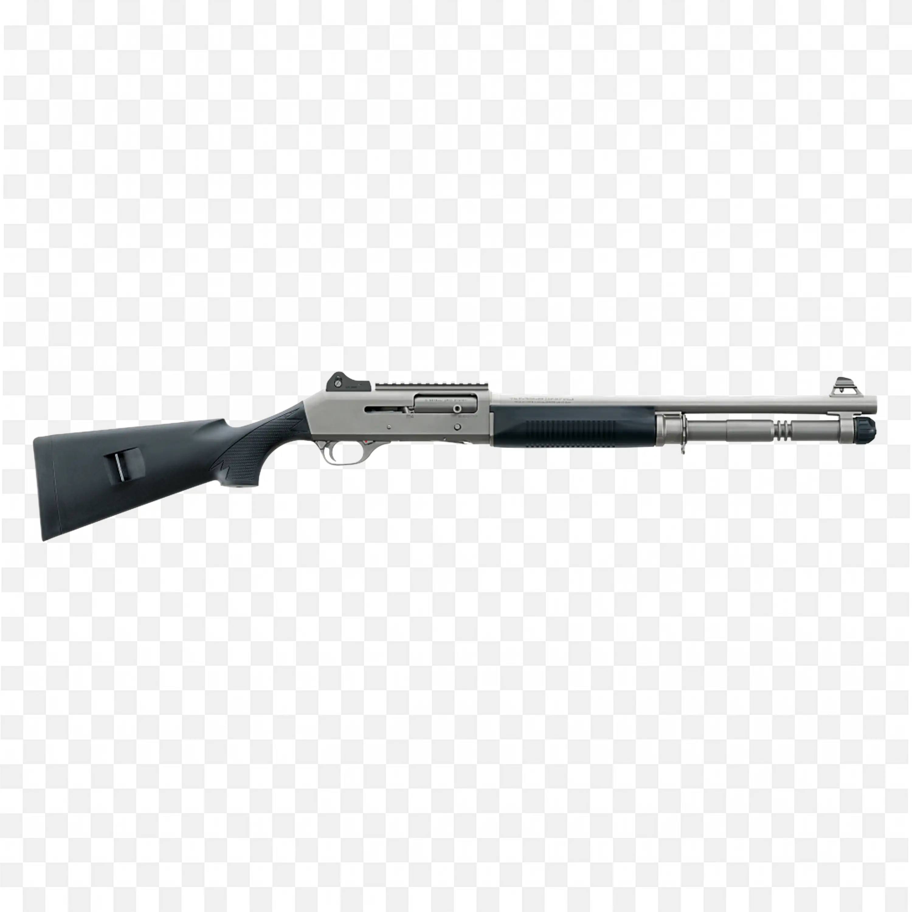 Remington 870 Shotgun PNG Tactical Pump Action Gun Side View