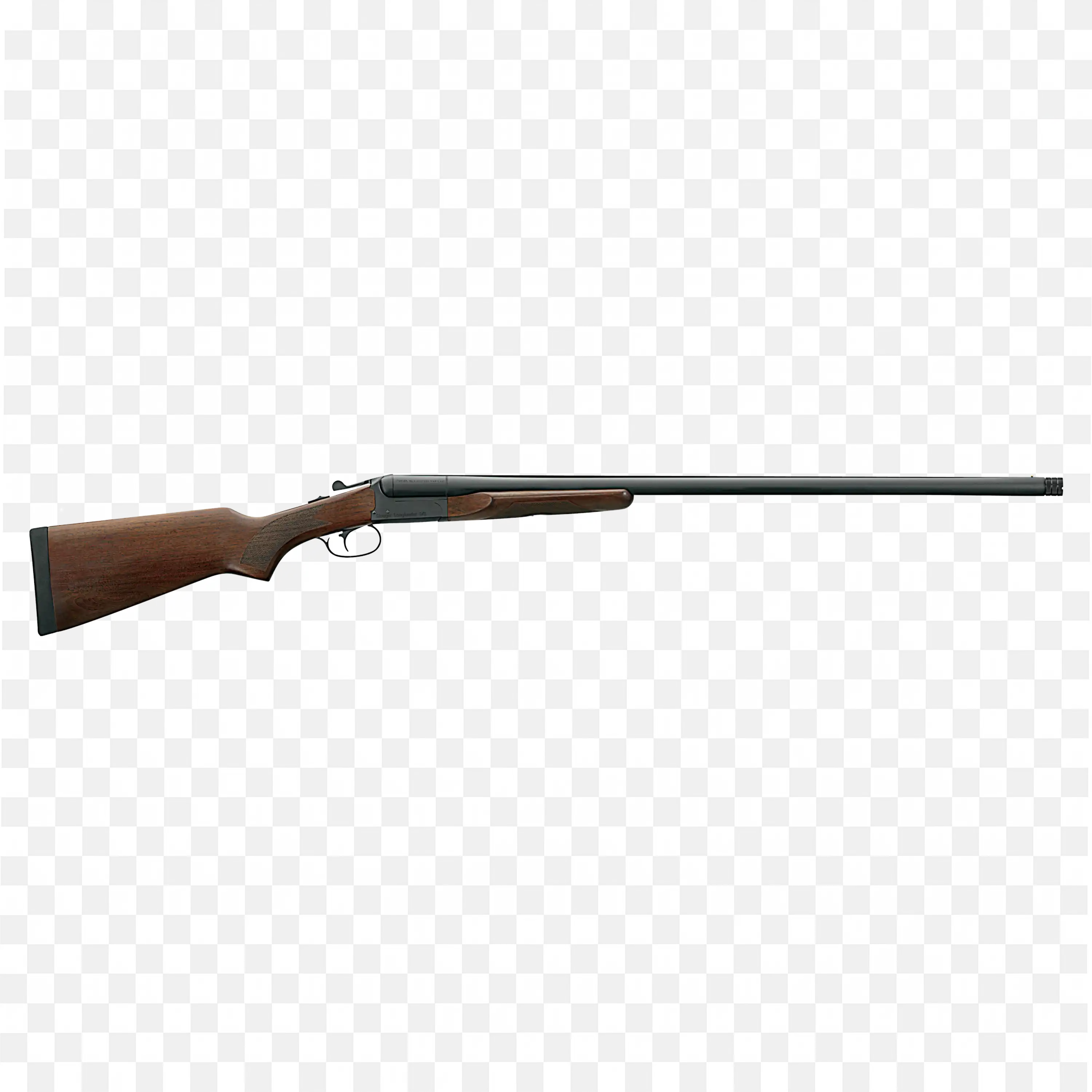 Stoeger Longfowler SXS Double Barrel Shotgun PNG Side View