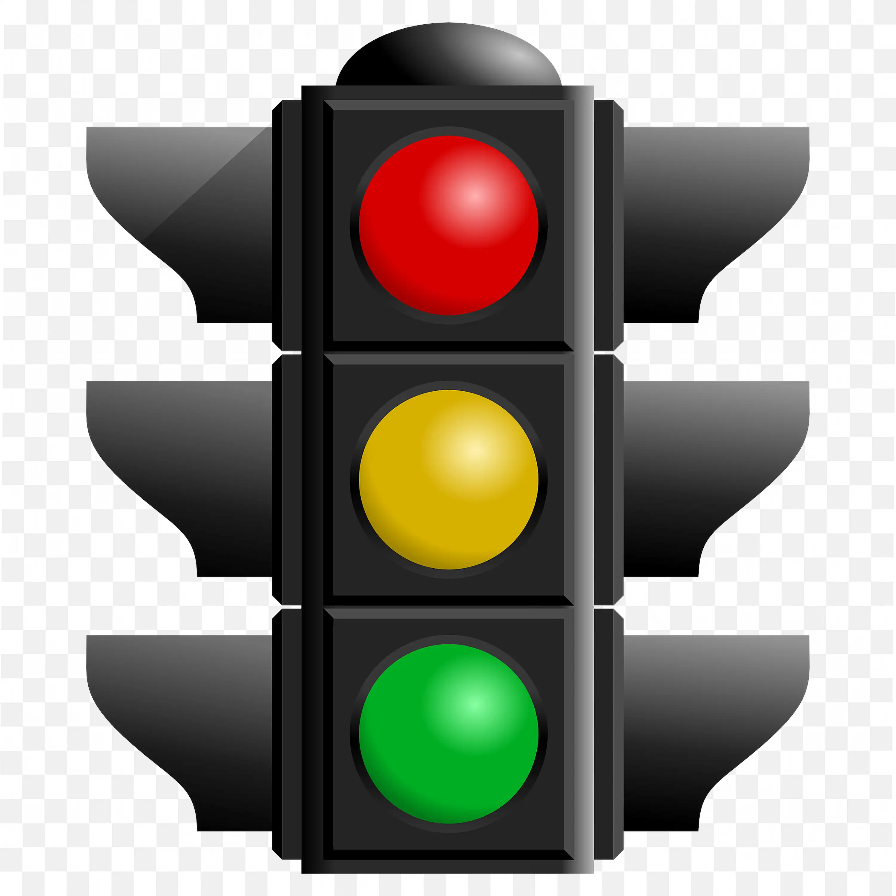 Traffic Light PNG Red Yellow Green Lights Transparent Background