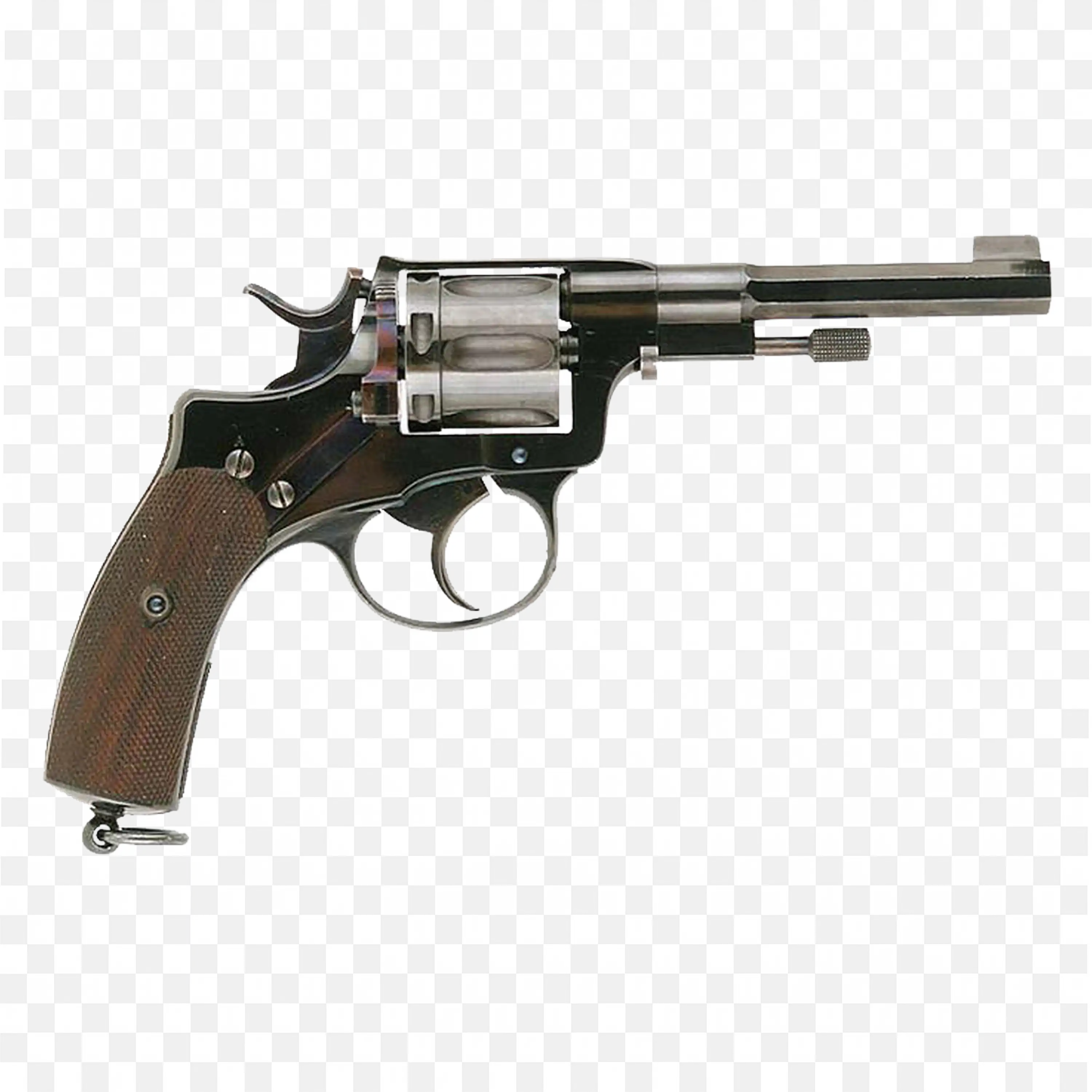 Webley Mk VI Revolver PNG Classic Revolver Side View Transparent