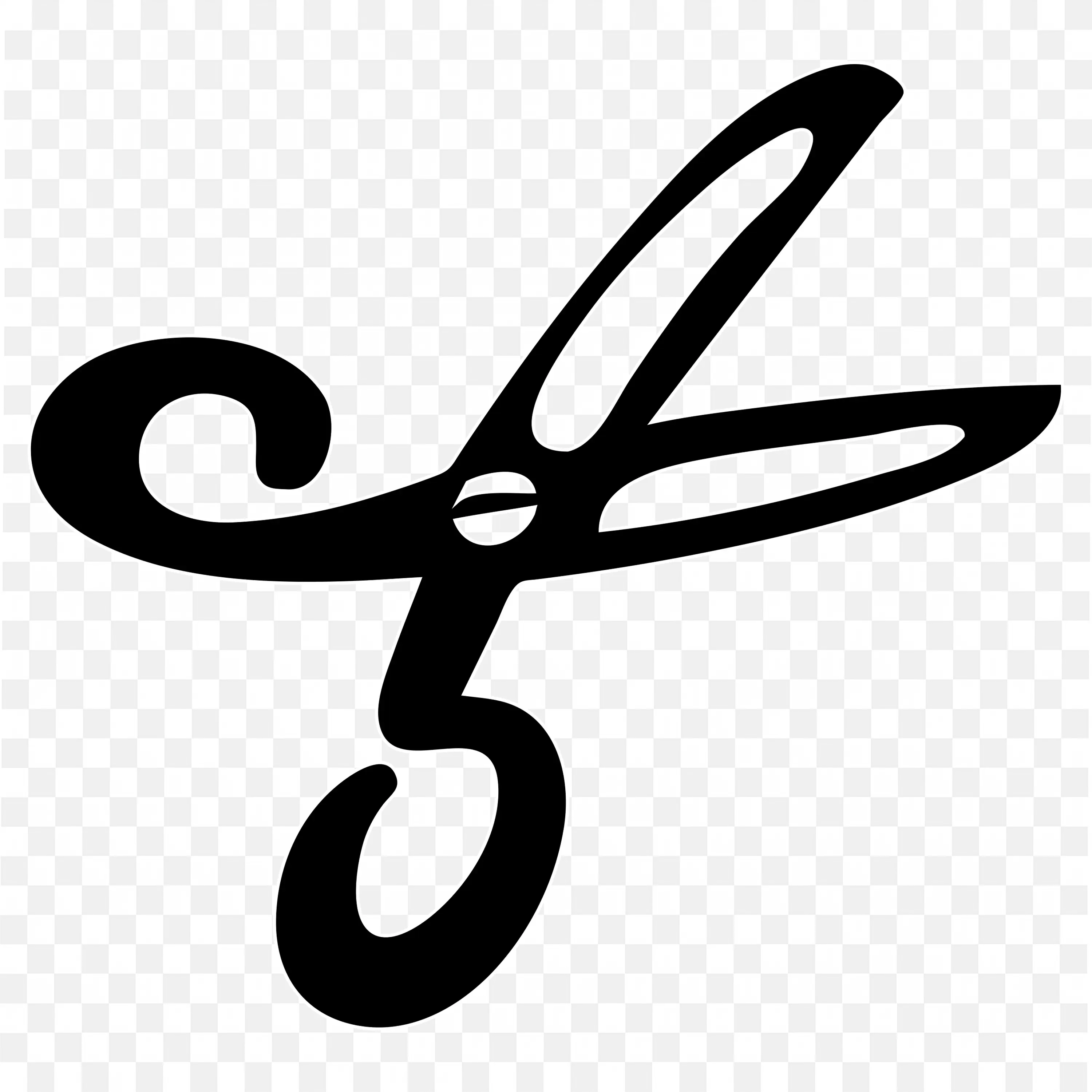 Black And White Cartoon Style Scissors Png Image Download