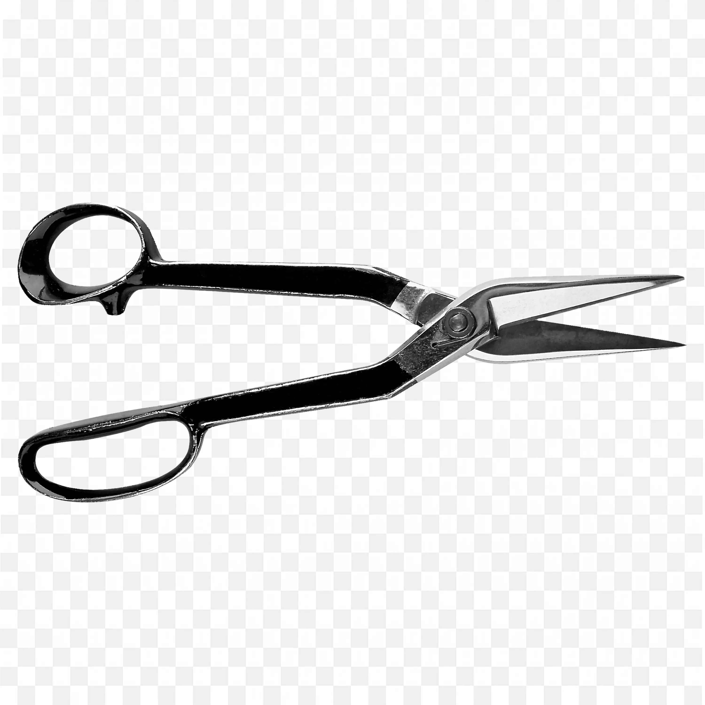 Black Metal Tailor Scissors With Sharp Pointed Blades Png
