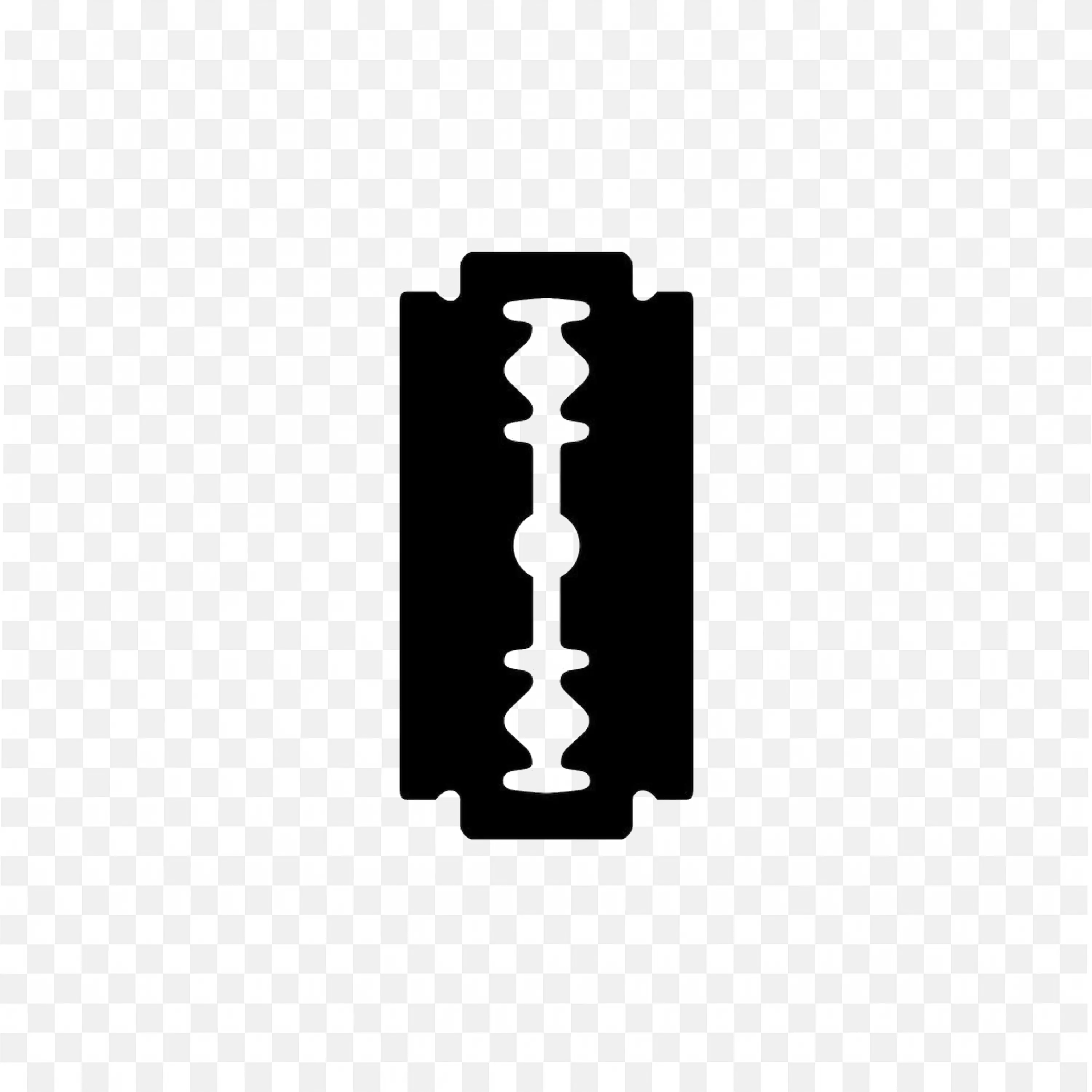 Black Razor Blade Silhouette Icon On White Background Png