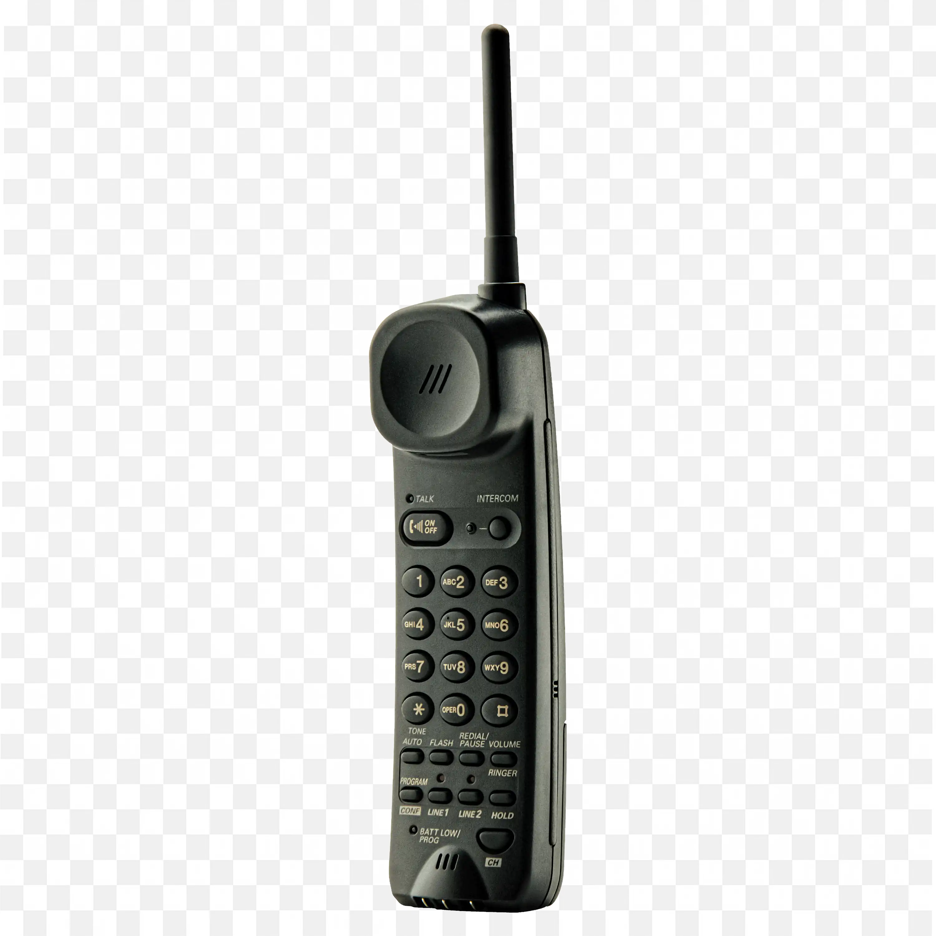 Cell Phone With Antenna And Keypad For Calls Png Image