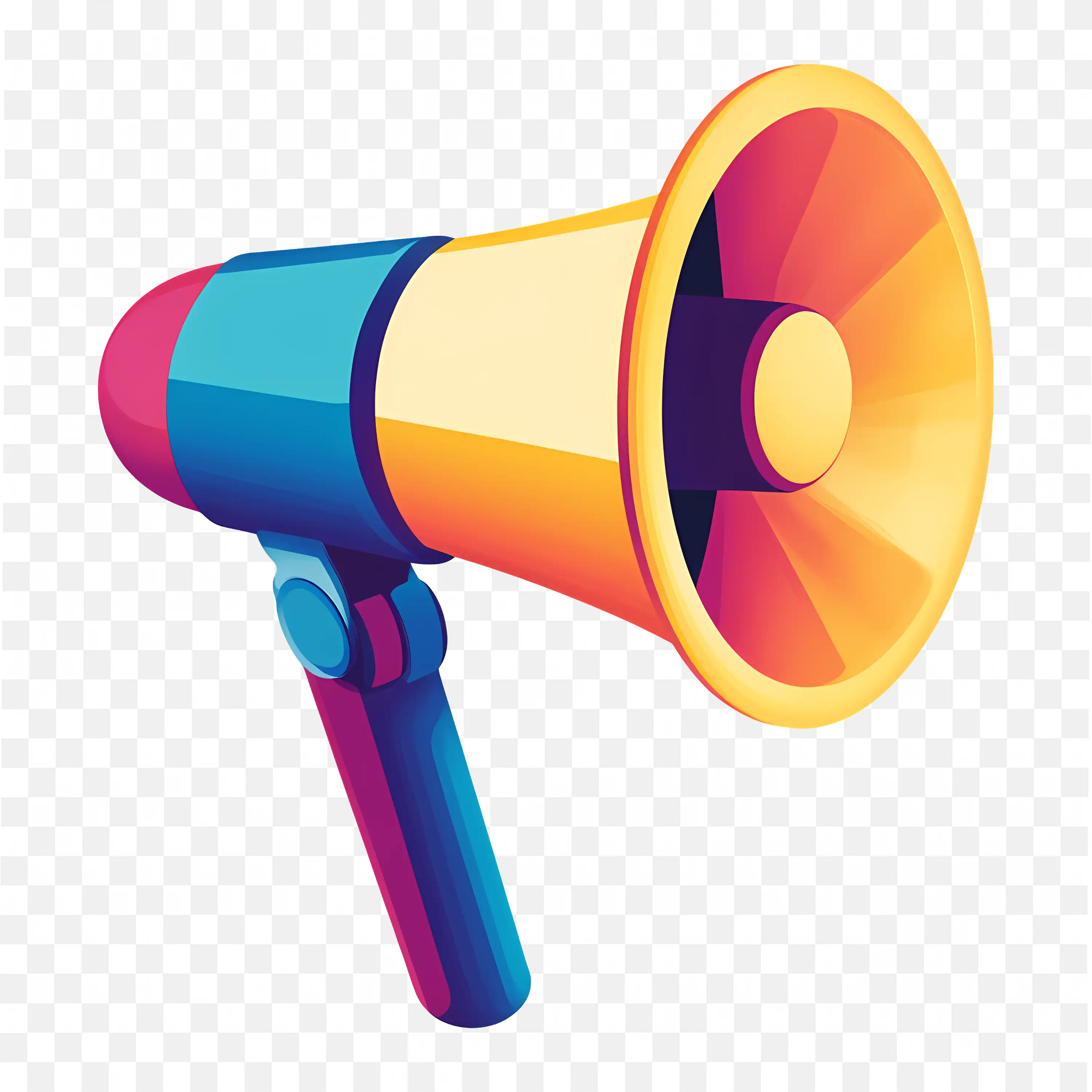 Colourful Loudspeaker Used For Announcements In Factories