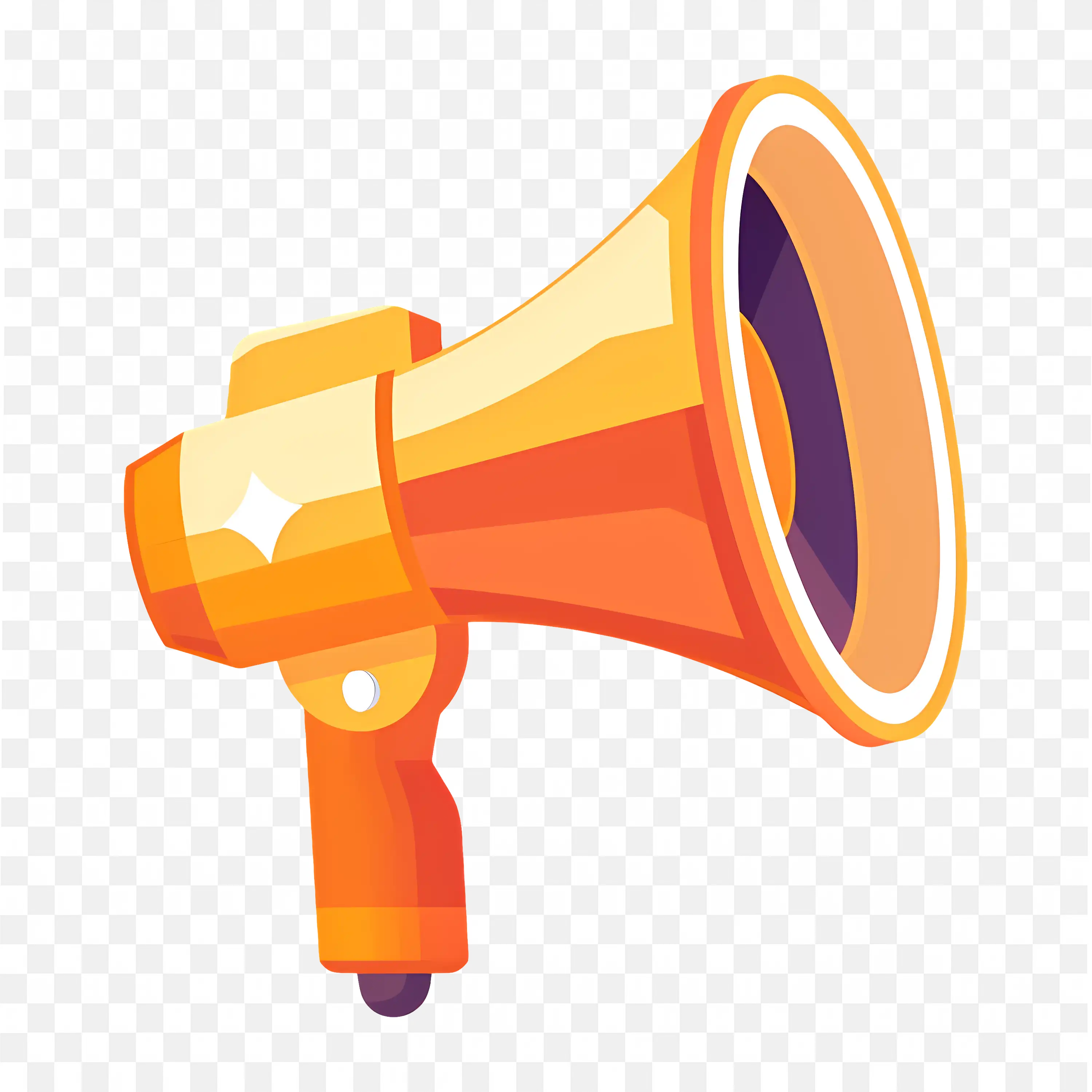 Colourful Megaphone Icon For Announcements And Alerts Png