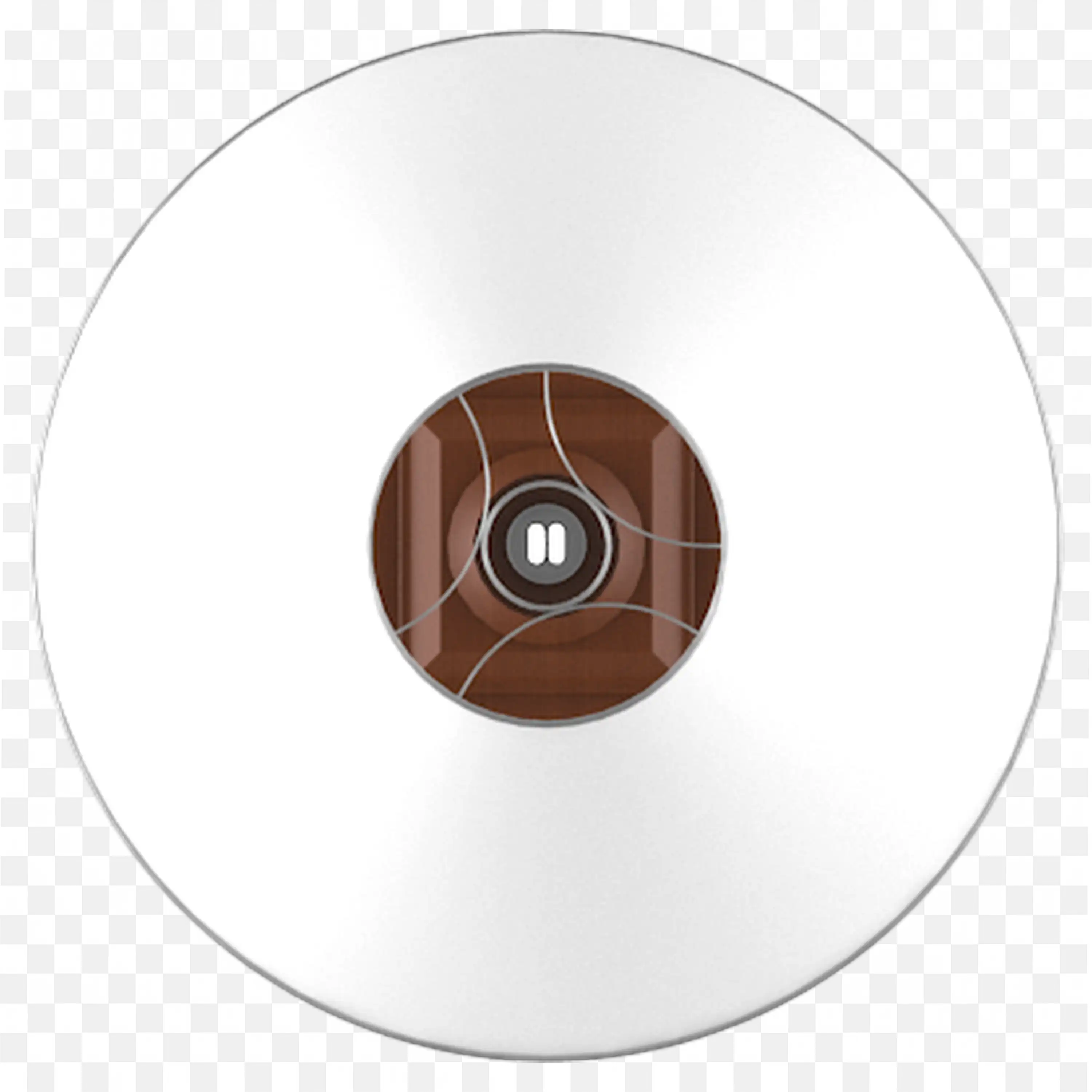 Compact Disc With Brown Reflective Center Surface Png Image