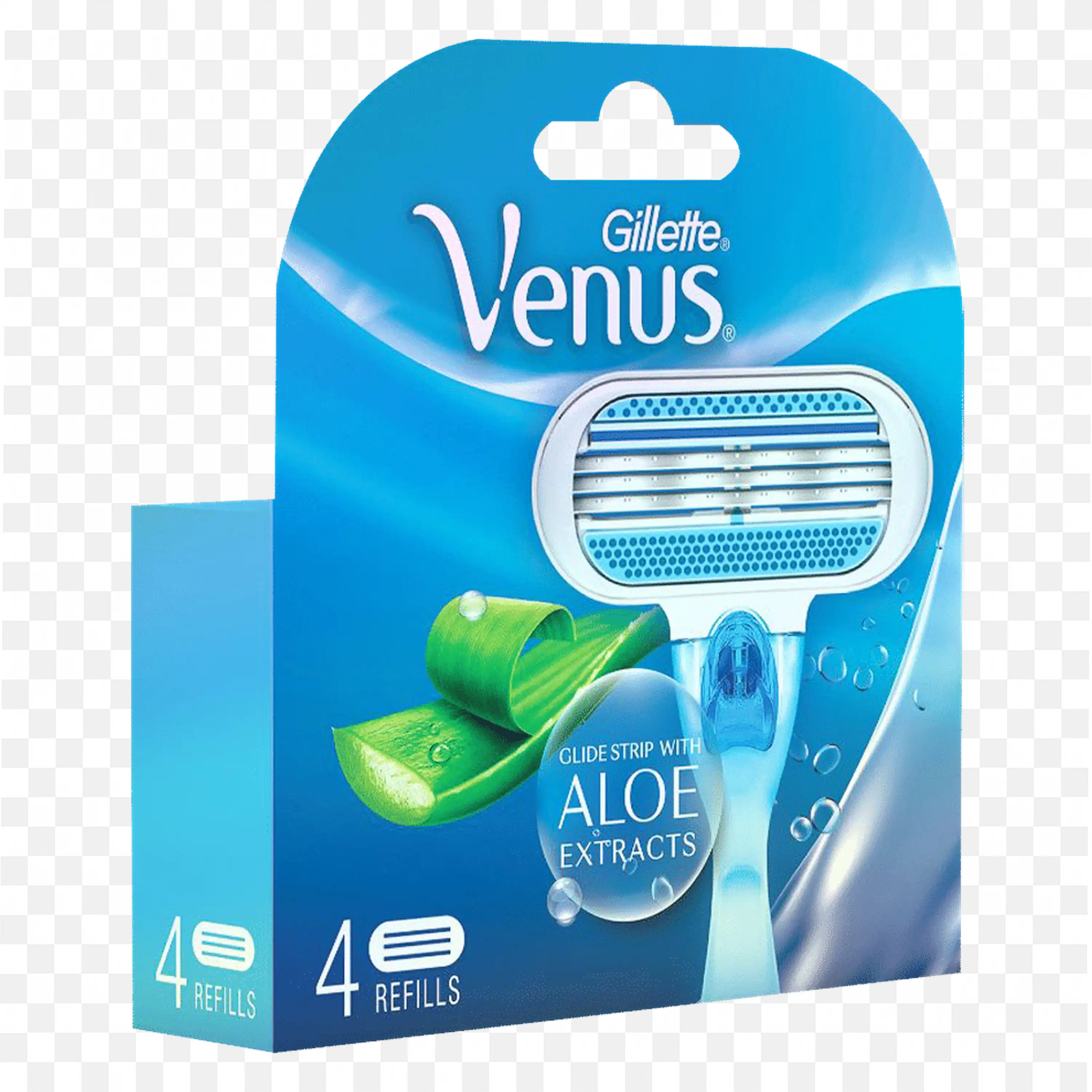 Gillette Blue Venus Razor Pack With Aloe And Refill Blades