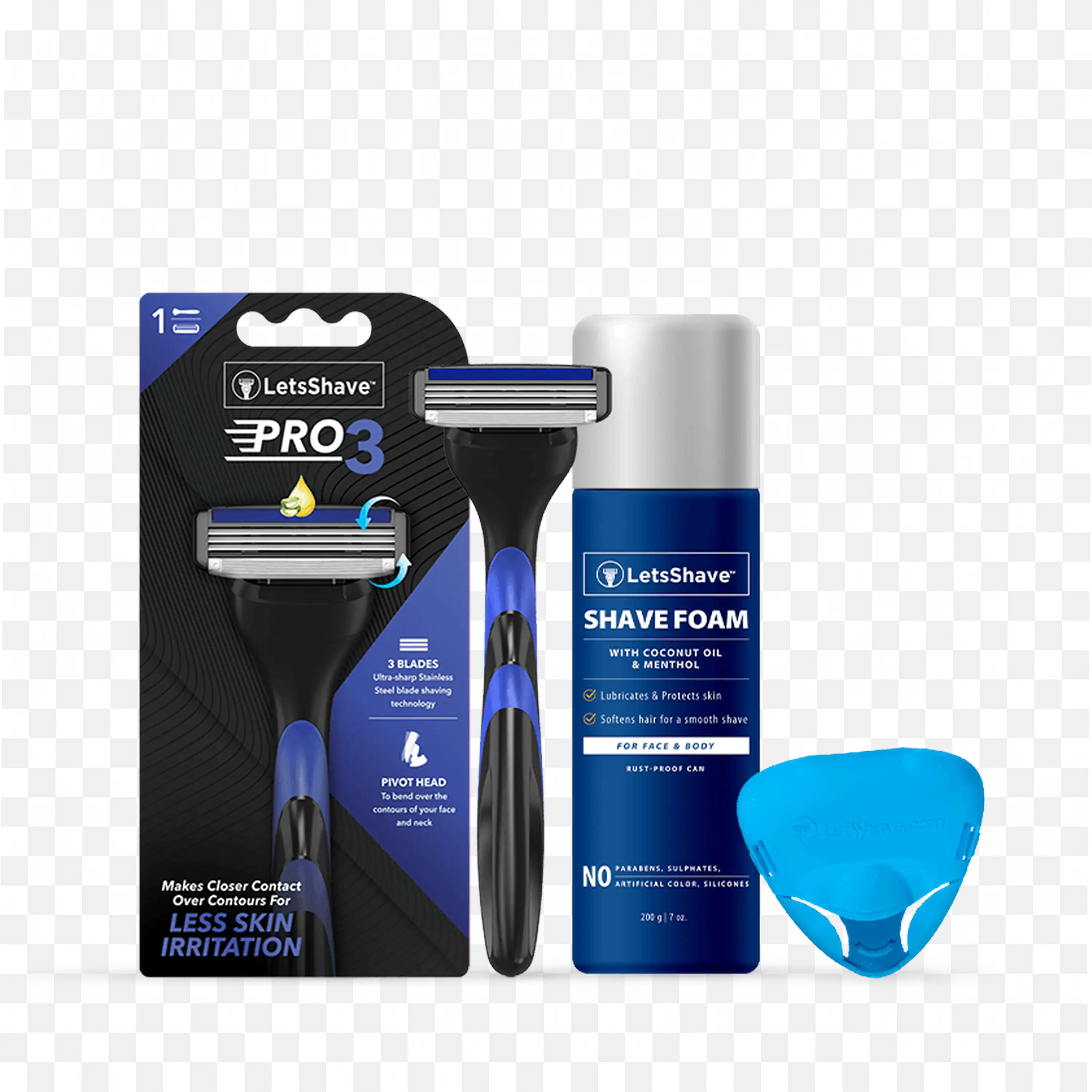 Letsshave Pro3 Shaving Kit For Smooth Skin Free Png Download