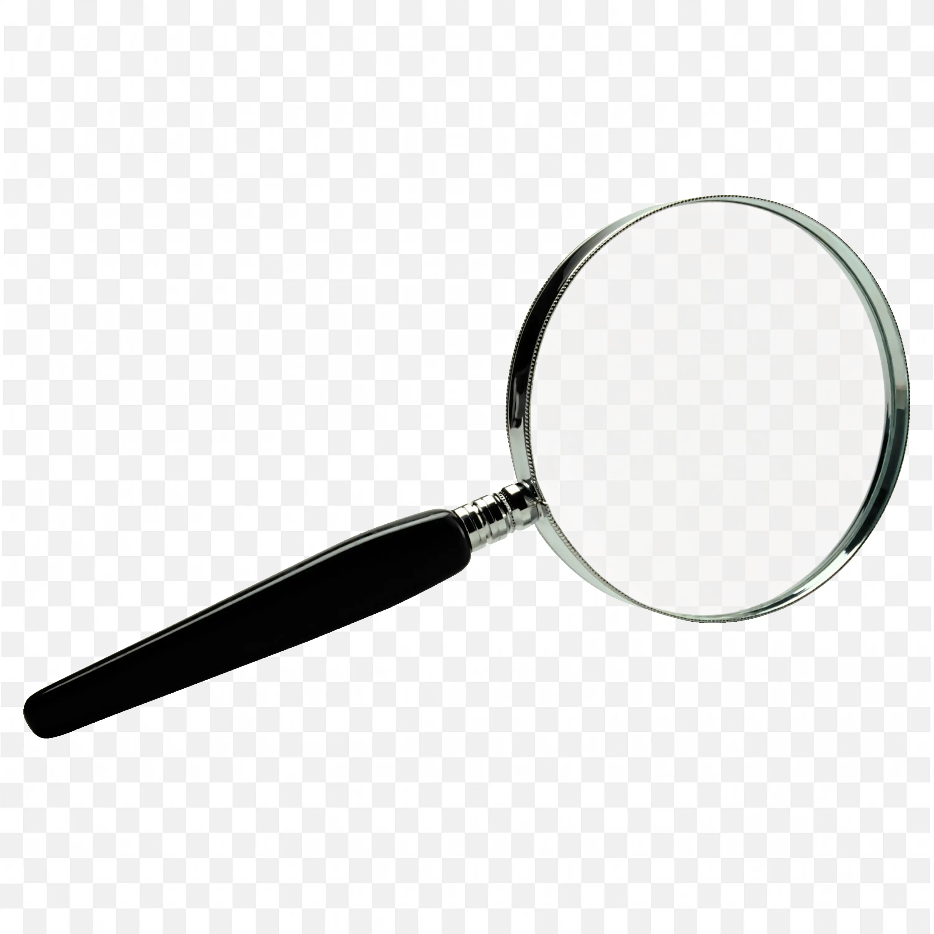Magnifying Glass With Black Handle Free Png Download