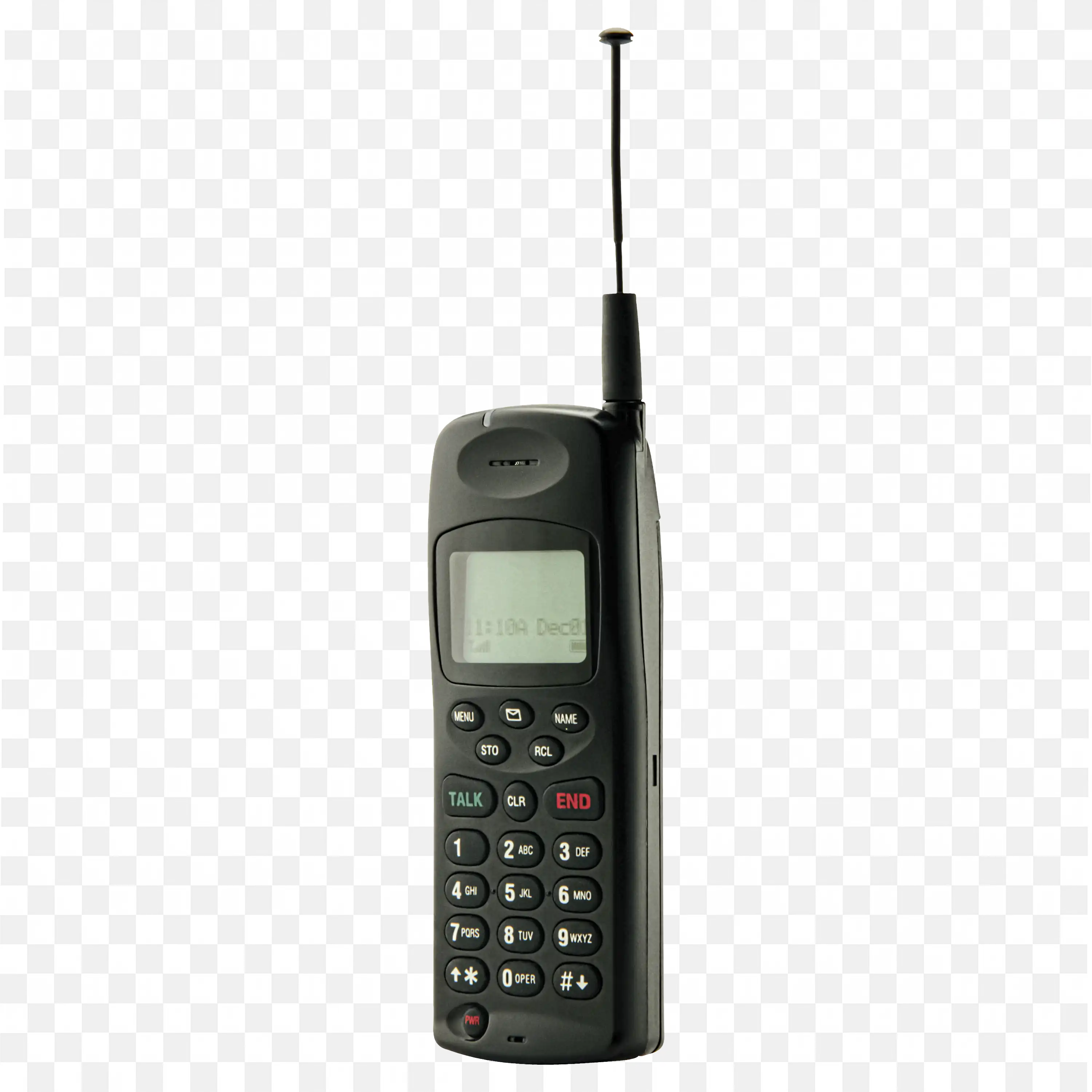 Mobile Phone With Antenna And Keypad Buttons Png Download