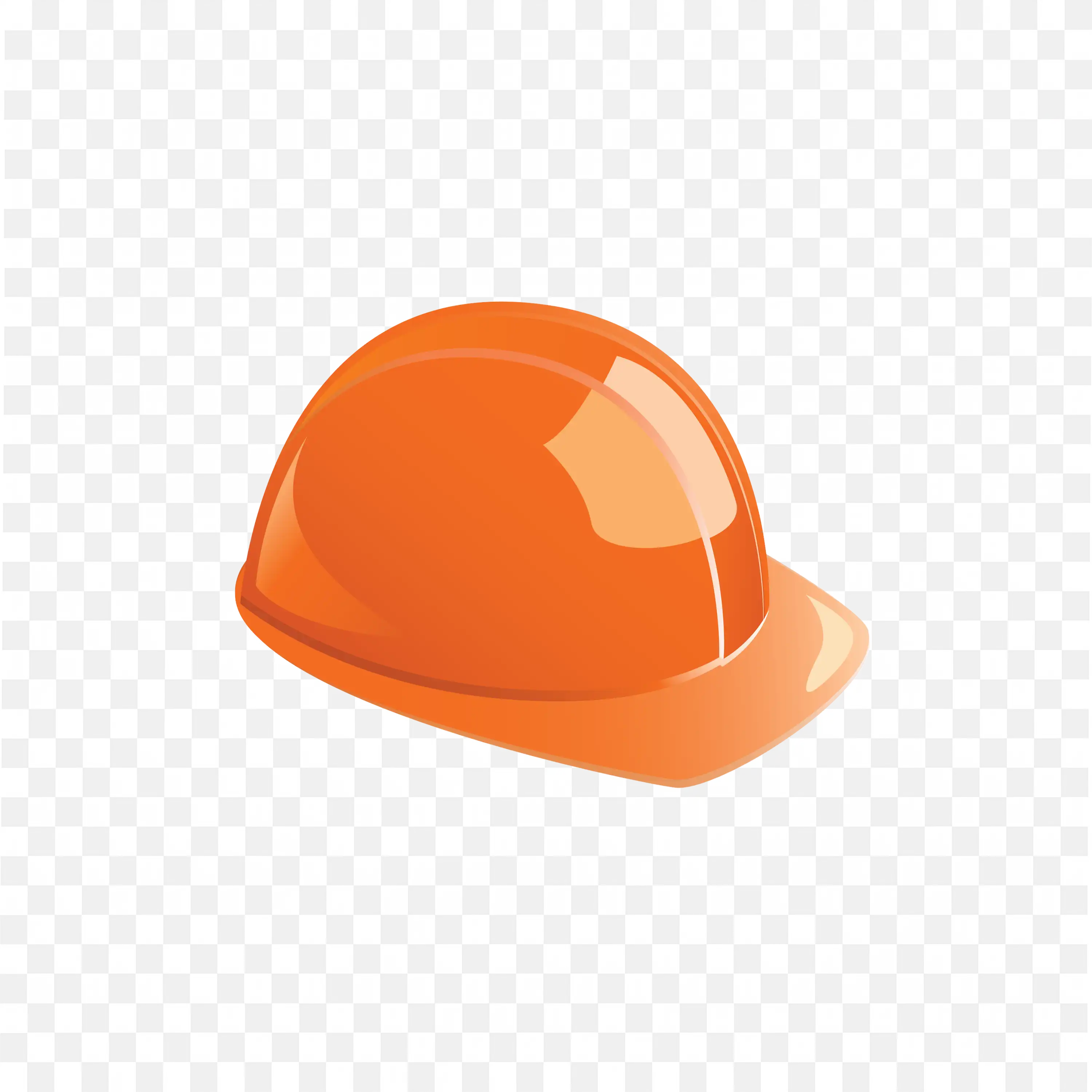 Orange Safety Helmet For Construction Work Safety Free Png