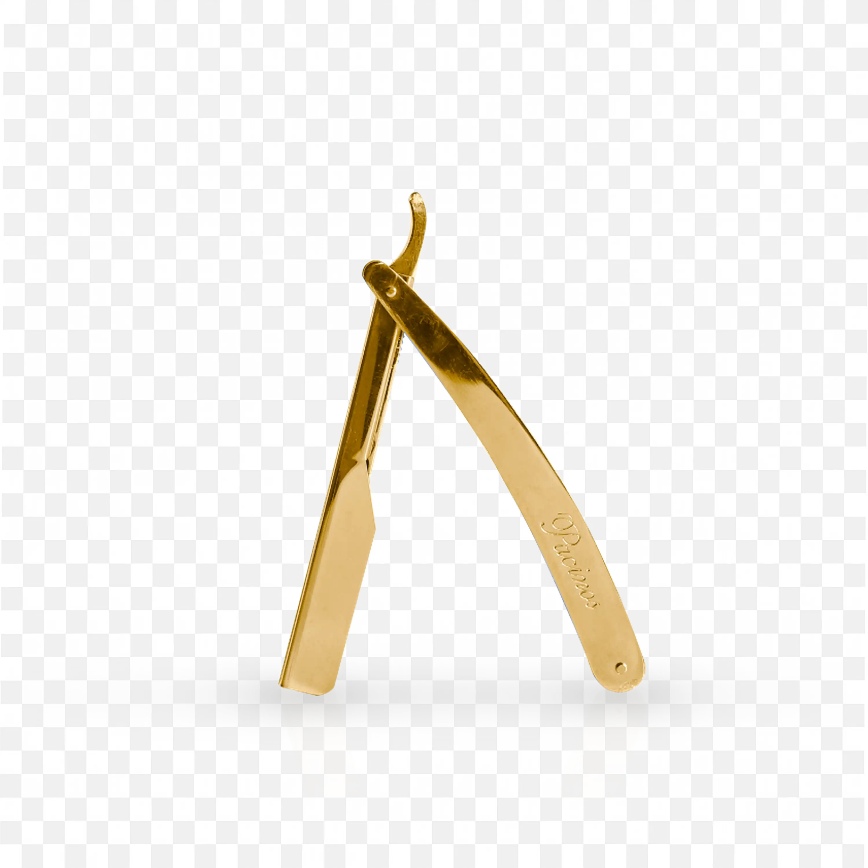 Pacinos Signature Line Gold Push Carriage Razor Free Png