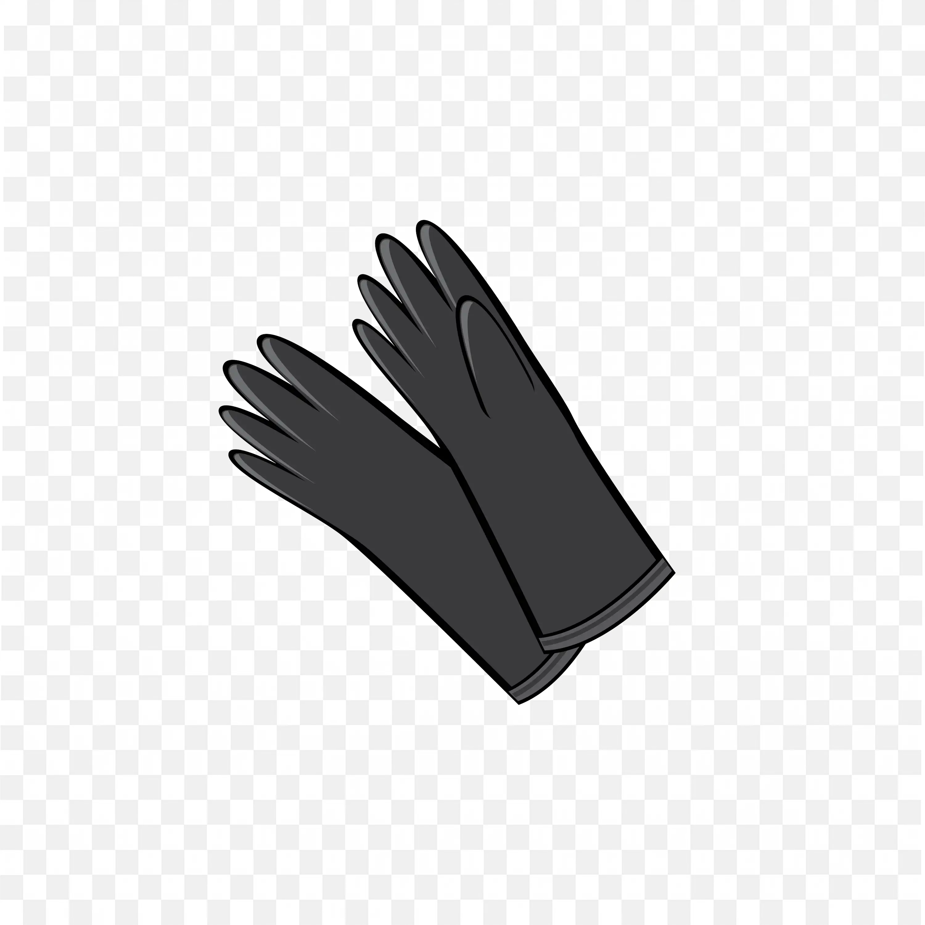Pair Of Black Protective Gloves Free Png Image Download
