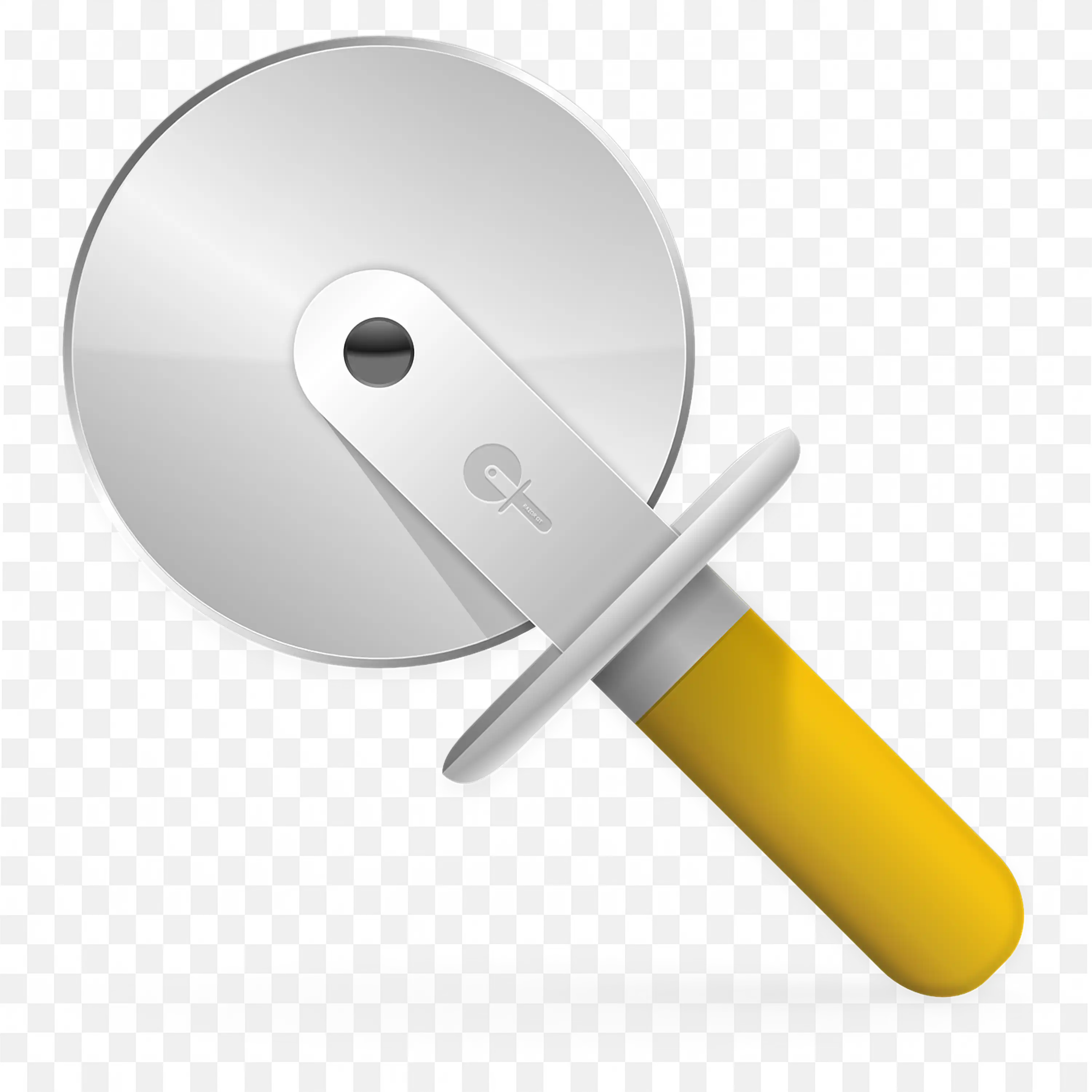 Pizza Cutter With Yellow Handle Free Png Image Download