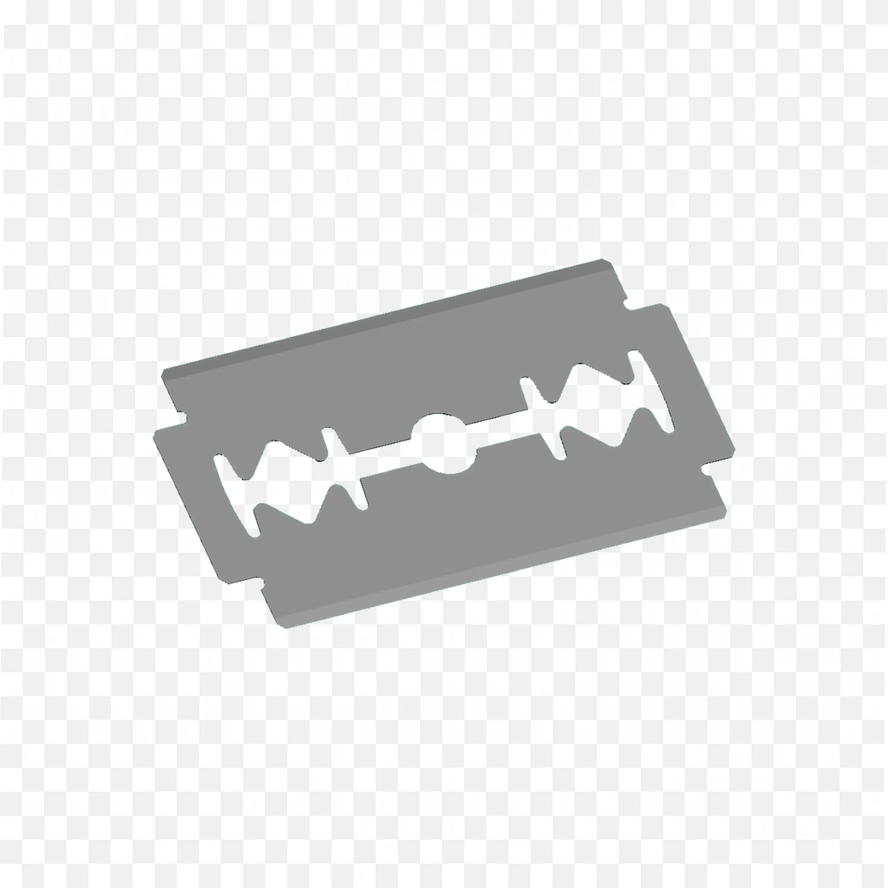 Plain Double Edged Razor Blade Without Text And Branding