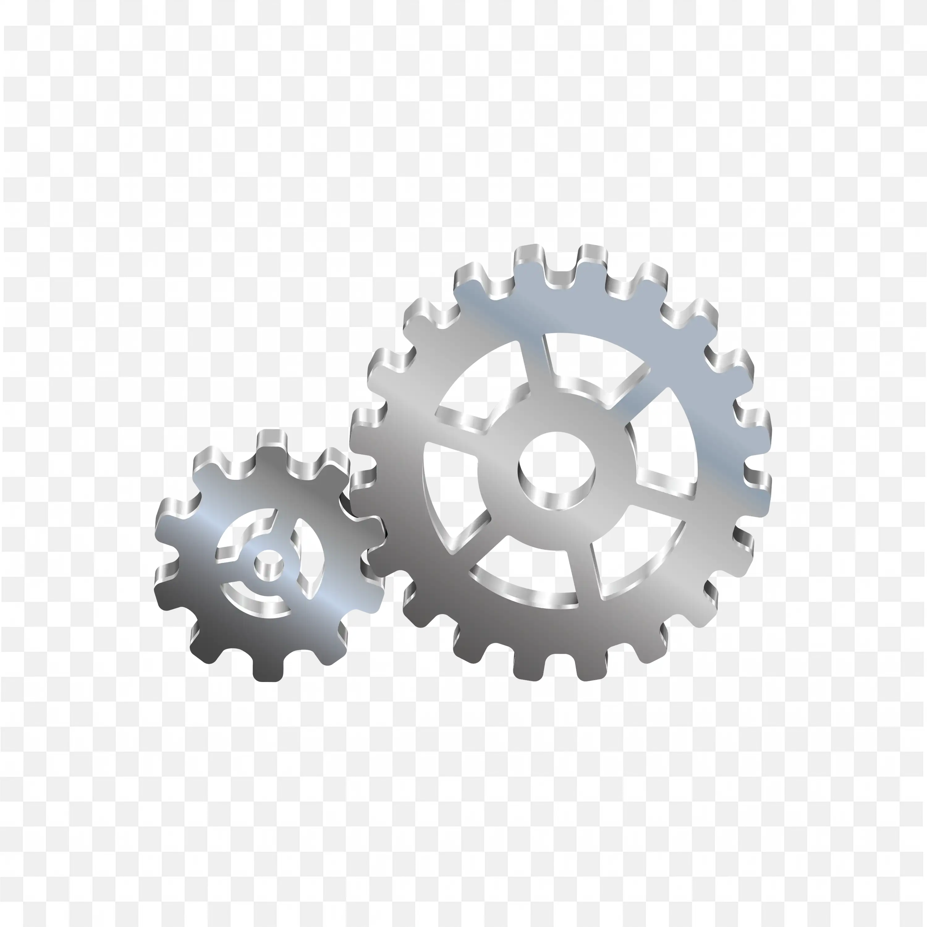 Silver Gear Wheels Used In Machinery Free Png Download