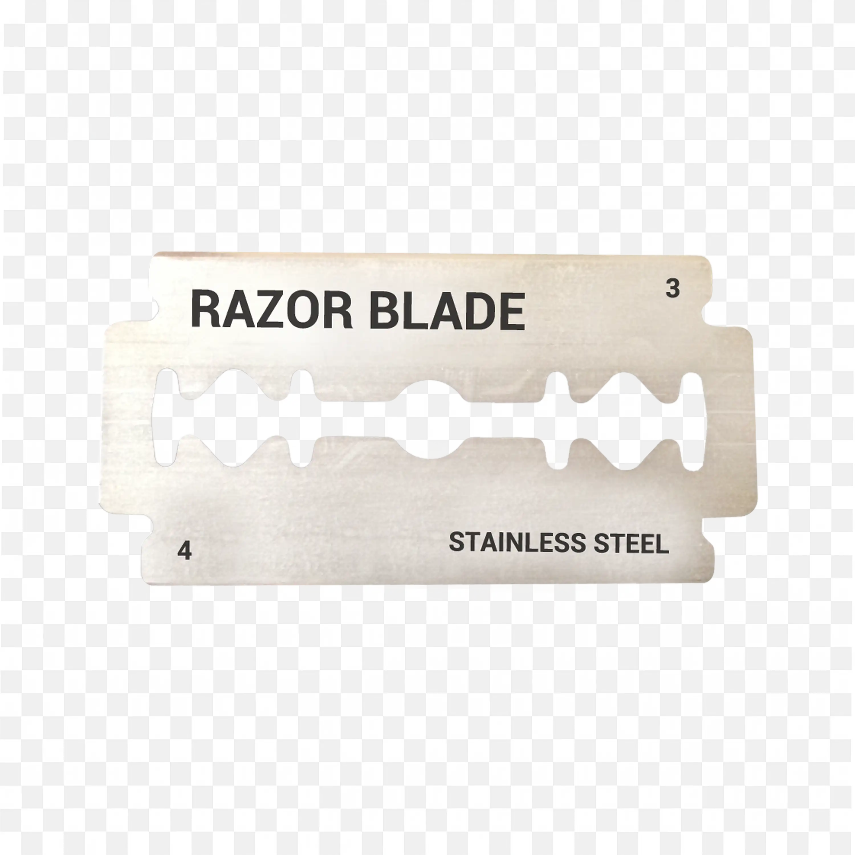 Silver Razor Blade For Cutting Metal Free Png Download