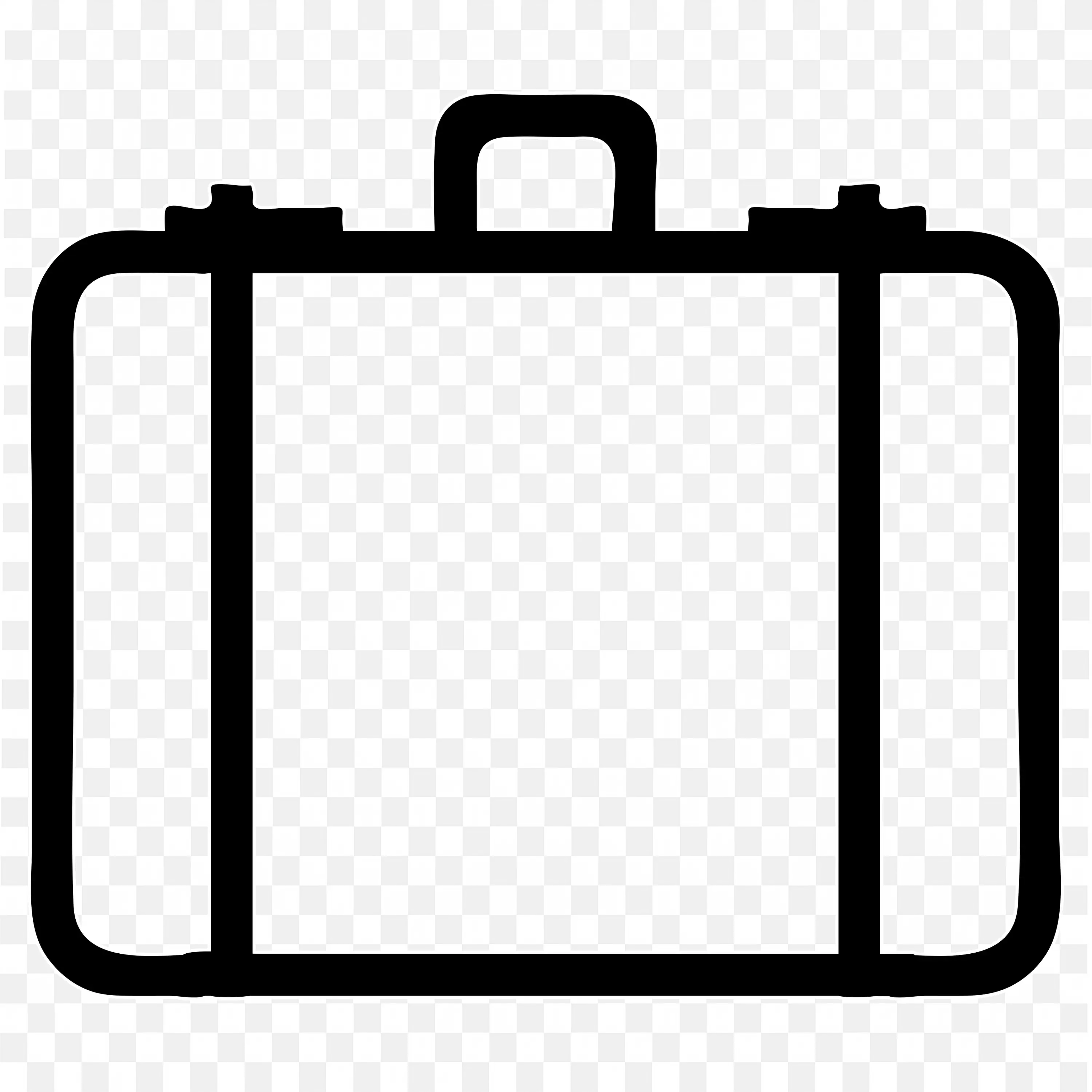 Simple Black Suitcase Icon Symbol Free Png Download Image