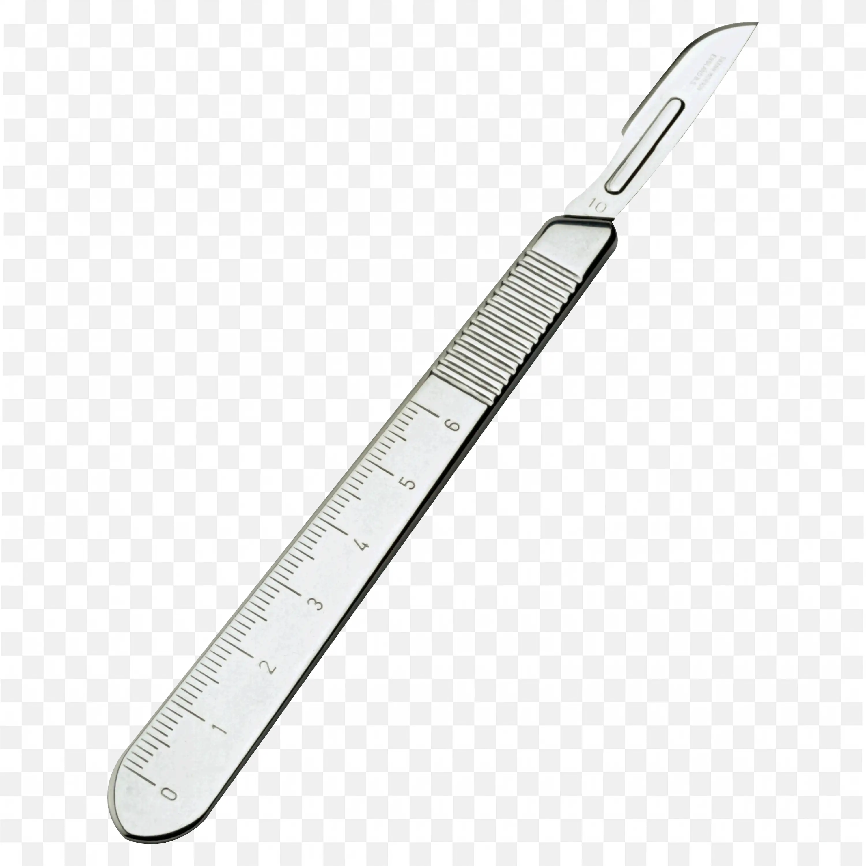 Surgical Scalpel With Ruler Handle Free Png Image Download